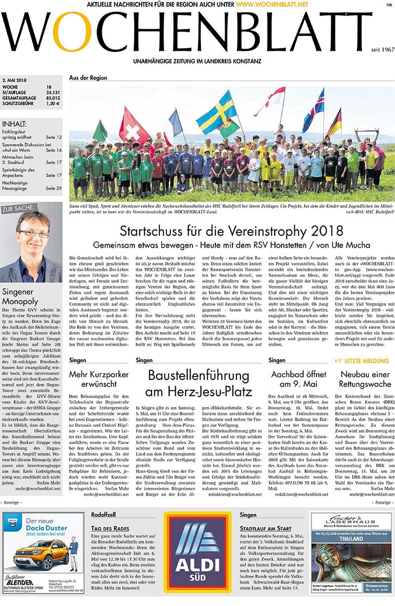 Ausgabe 18 vom 02. Mai 2018