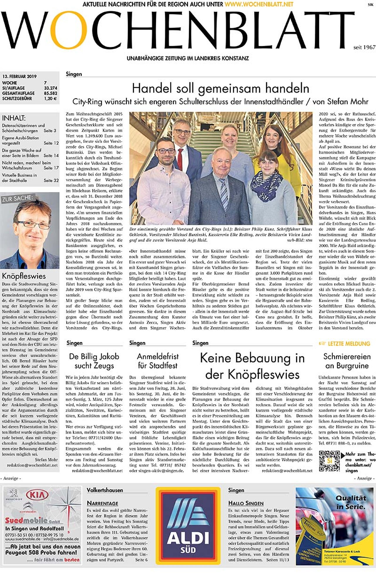 Ausgabe 07 vom 13. Februar 2019