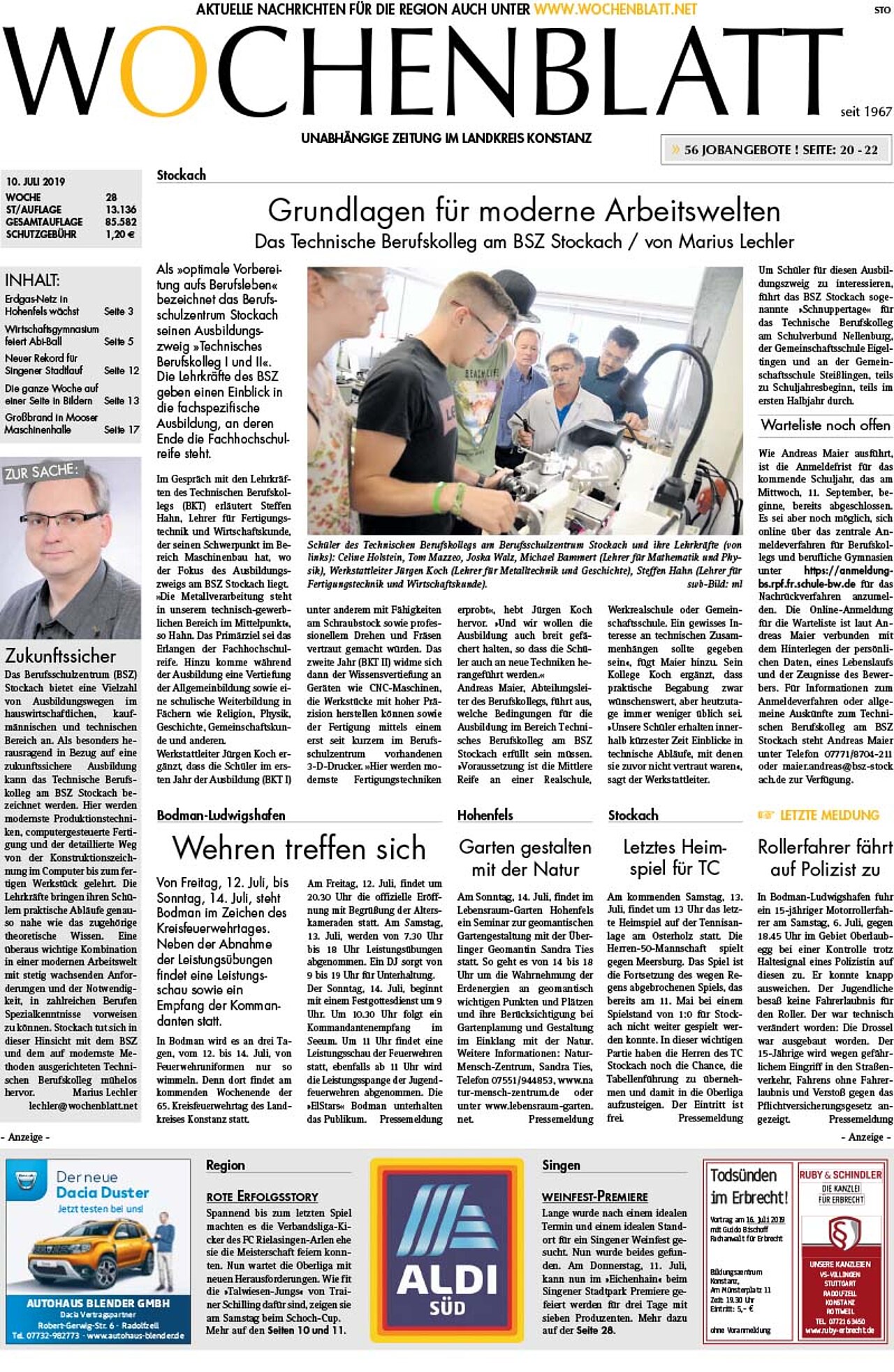 Ausgabe 28 vom 10. Juli 2019