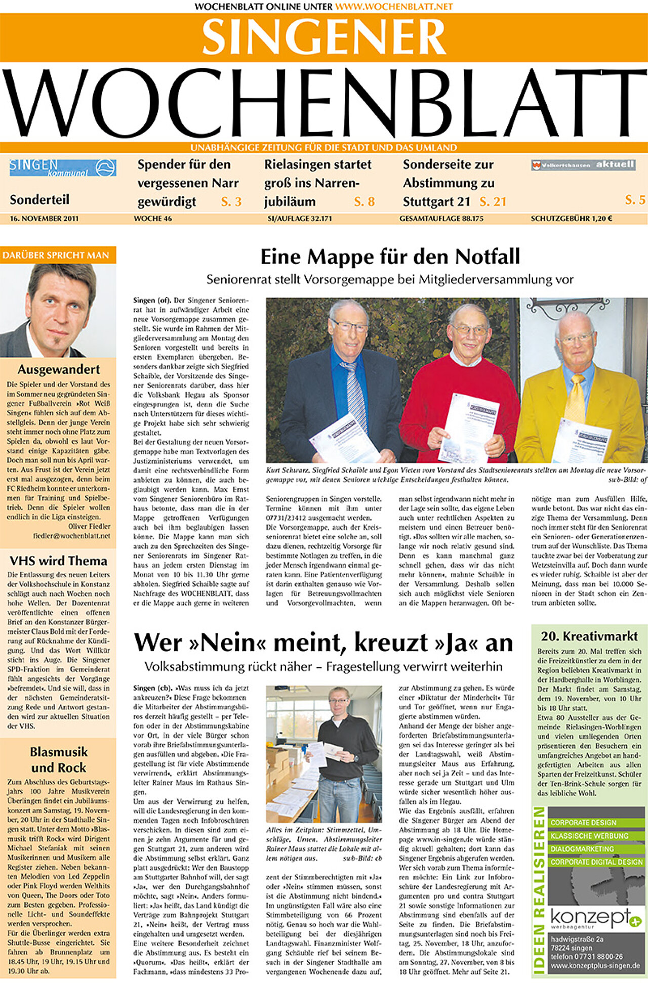 Ausgabe 46 vom 16. November 2011