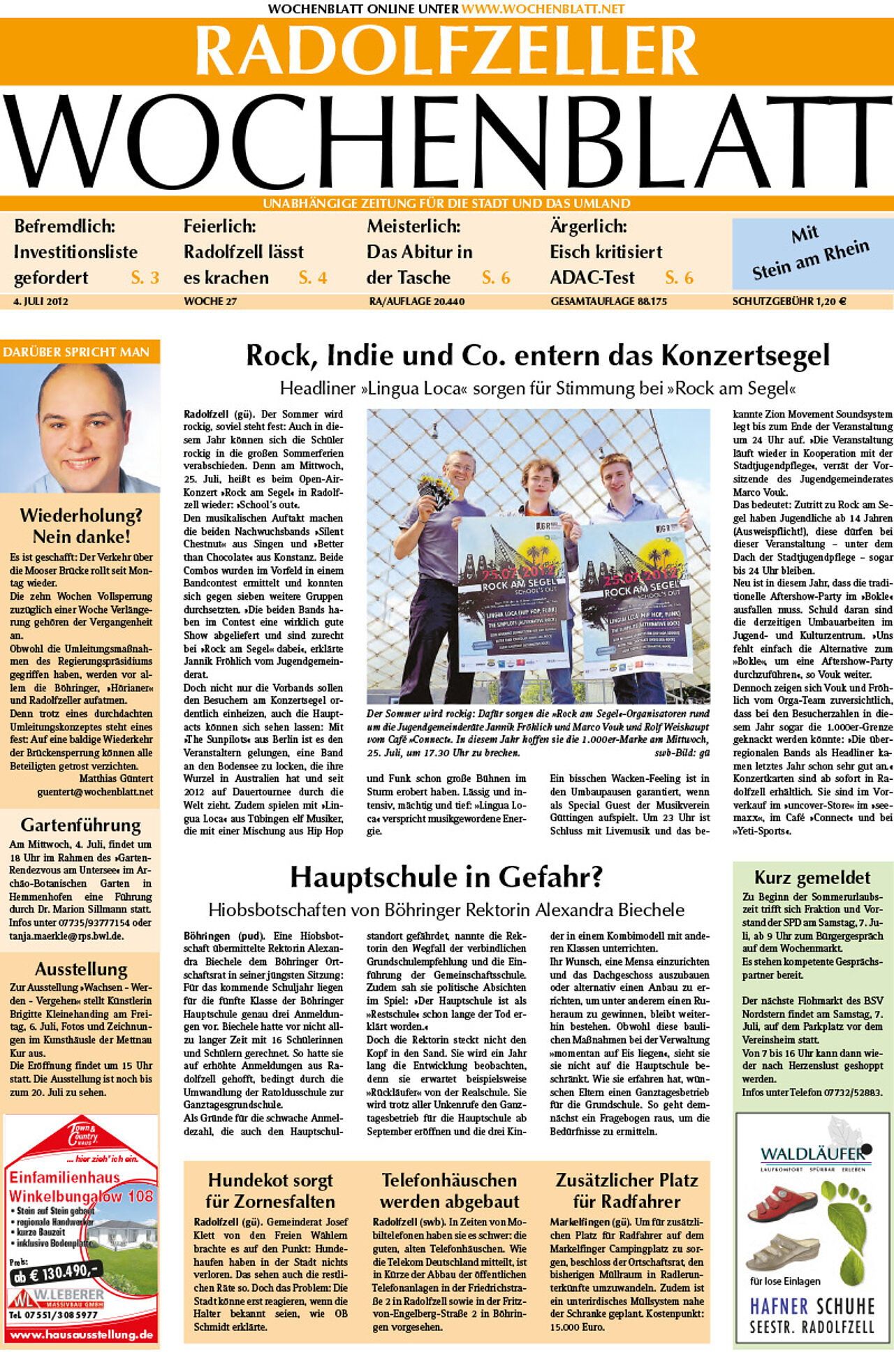 Ausgabe 27 vom 04. Juli 2012