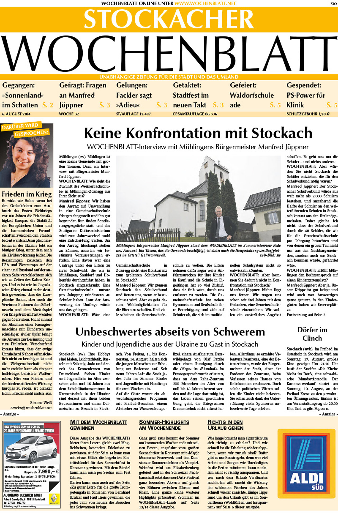 Ausgabe 36 vom 06. August 2014