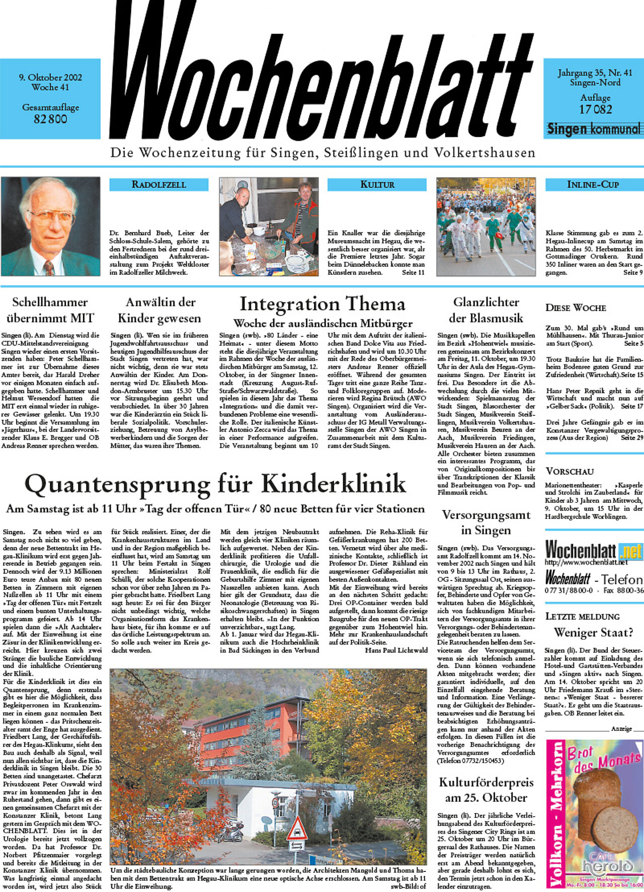 Ausgabe 41 vom 09. Oktober 2002