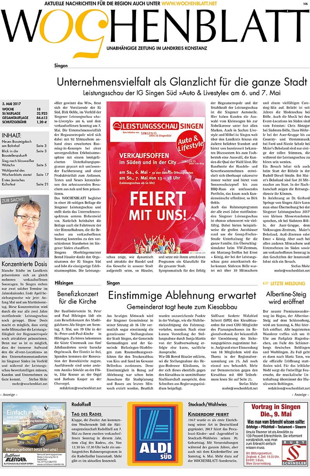 Ausgabe 18 vom 03. Mai 2017