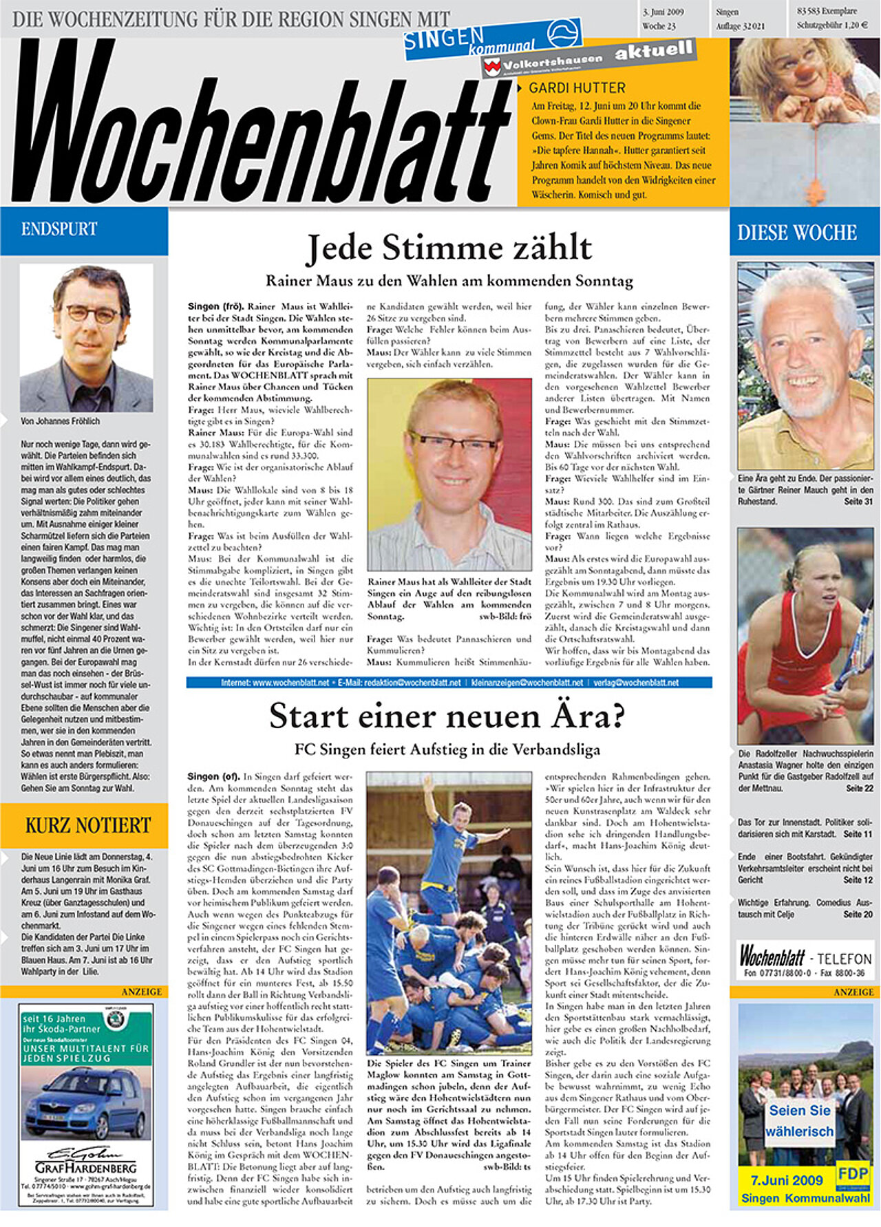 Ausgabe 22 vom 03. Juni 2009