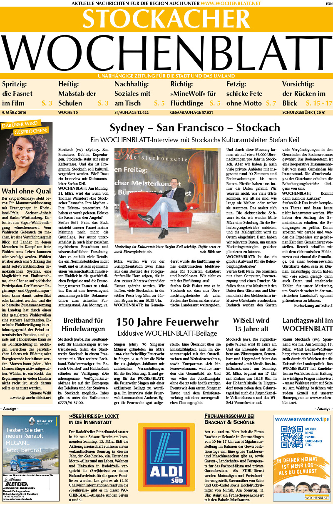 Ausgabe 10 vom 09. März 2016