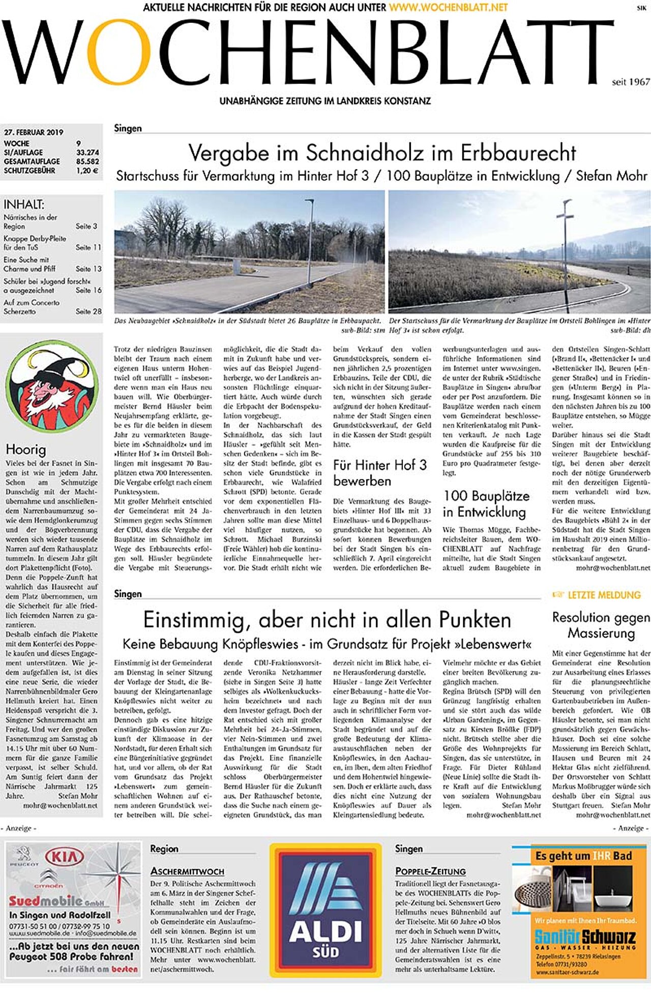 Ausgabe 09 vom 27. Februar 2019