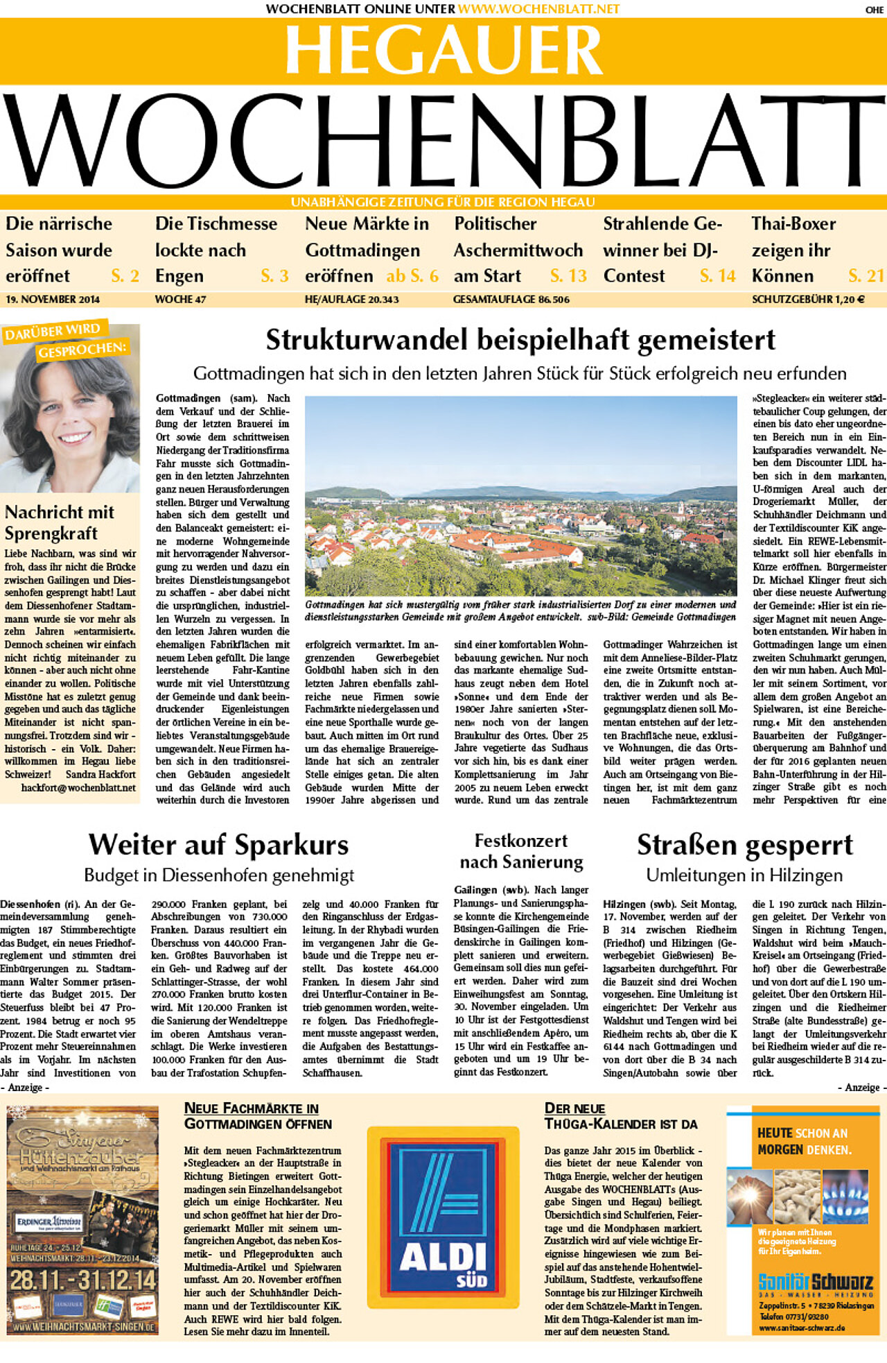 Ausgabe 47 vom 19. November 2014