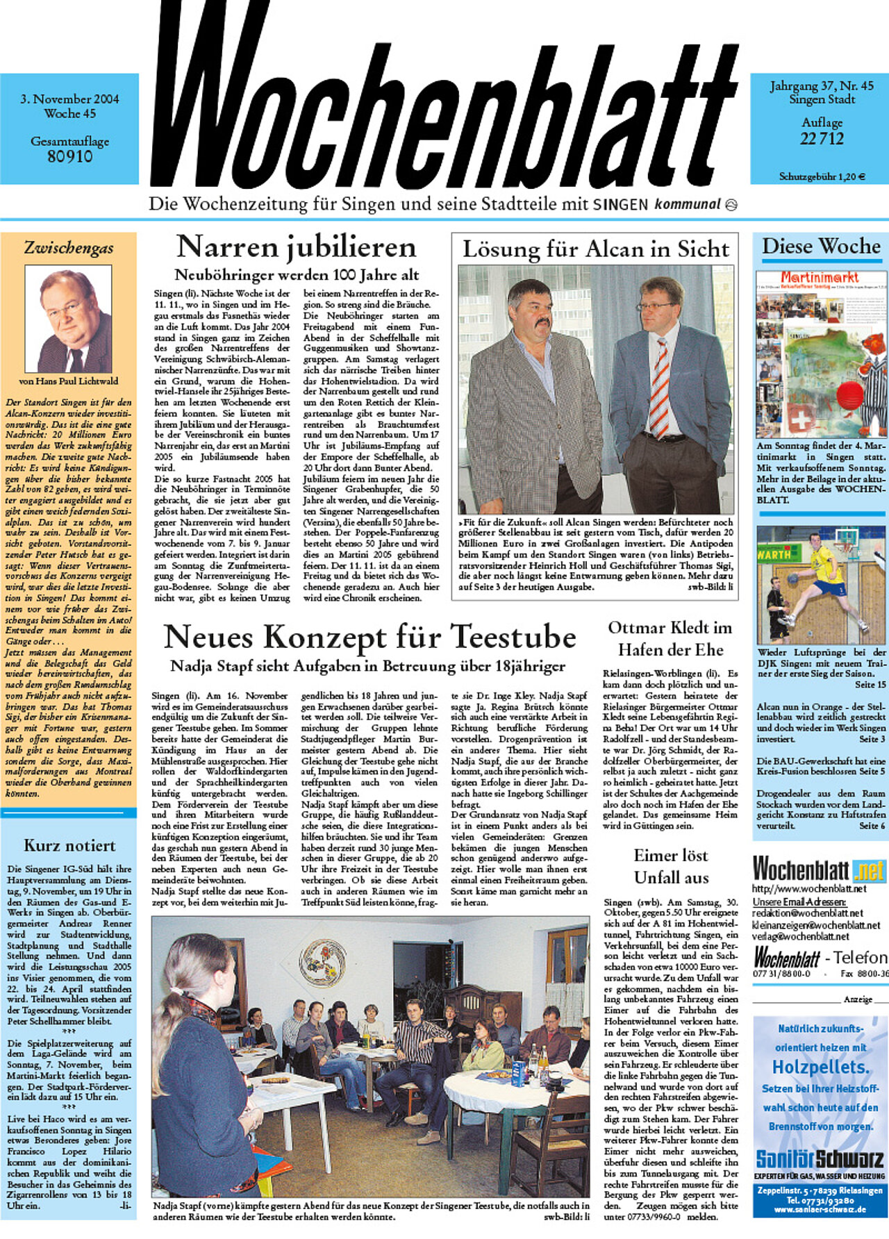 Ausgabe 45 vom 03. November 2004