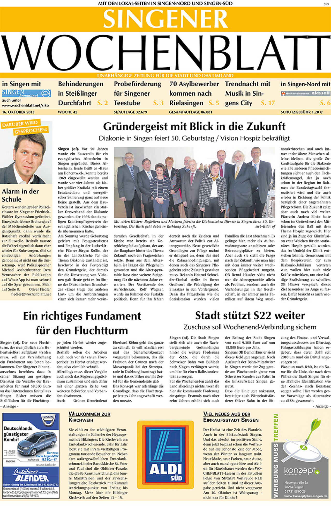 Ausgabe 42 vom 16. Oktober 2013