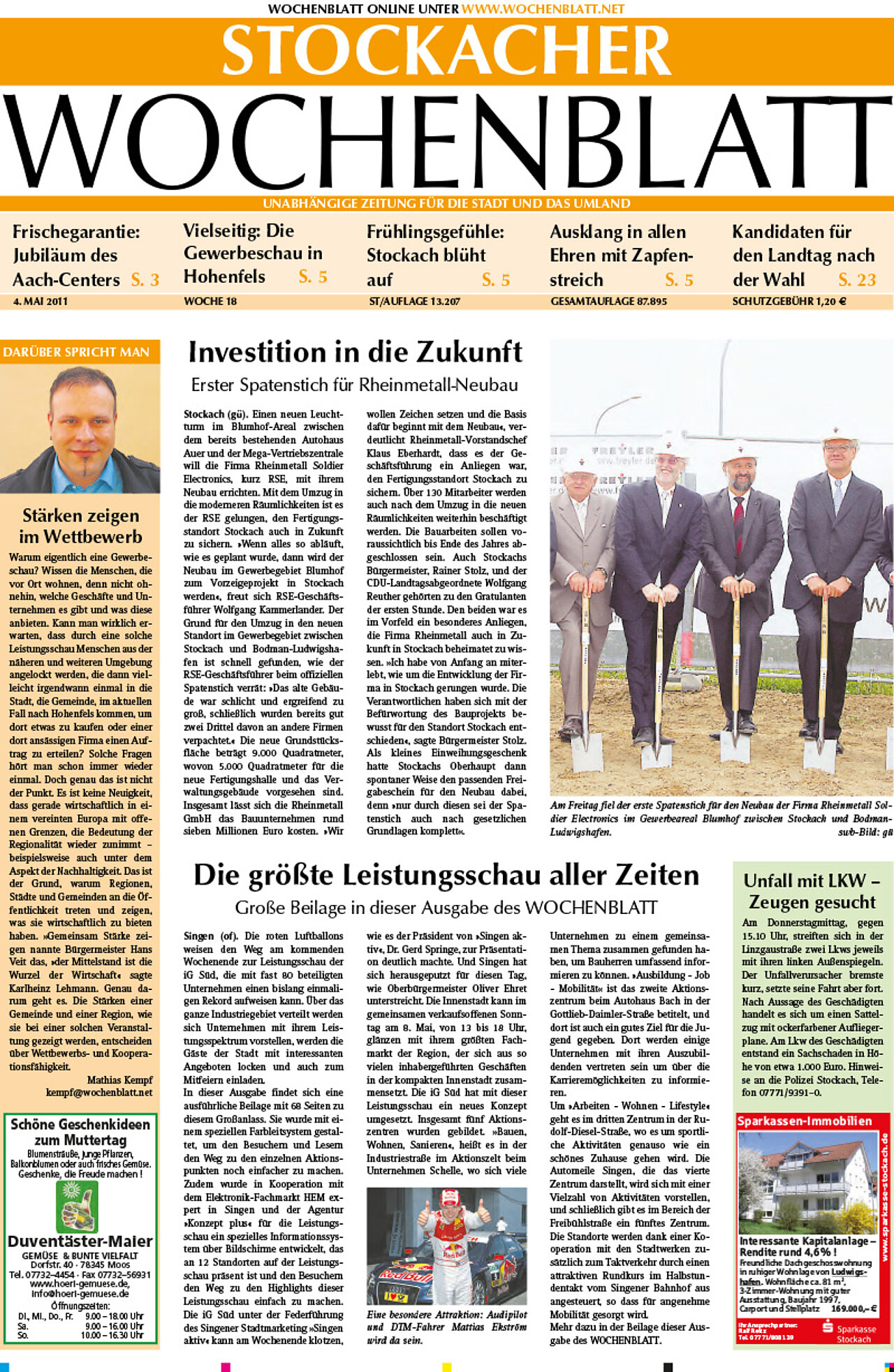 Ausgabe 18 vom 04. Mai 2011