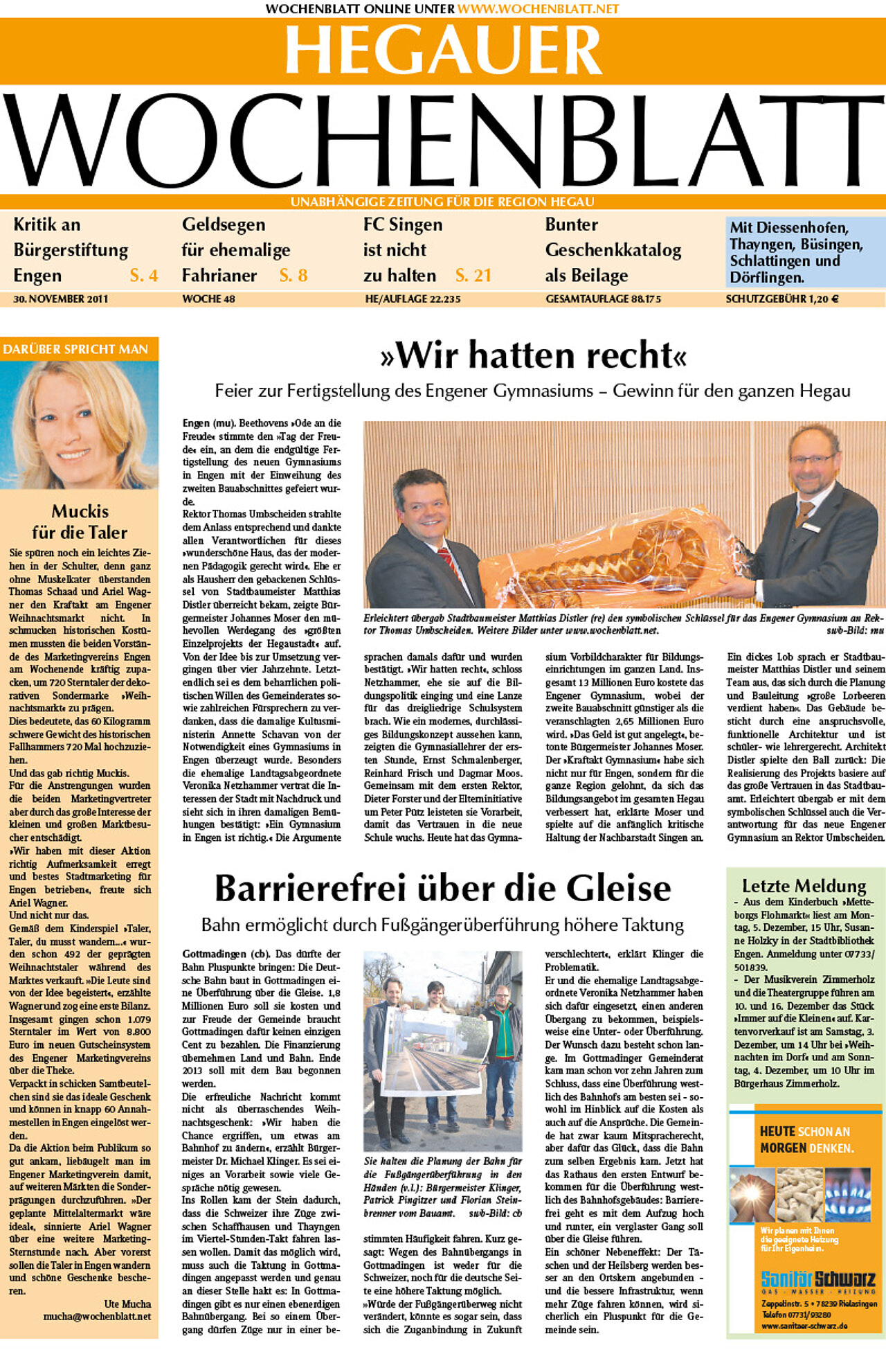 Ausgabe 48 vom 30. November 2011