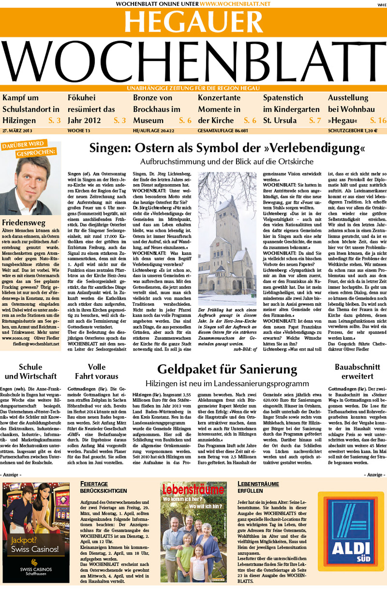 Ausgabe 13 vom 27. März 2013