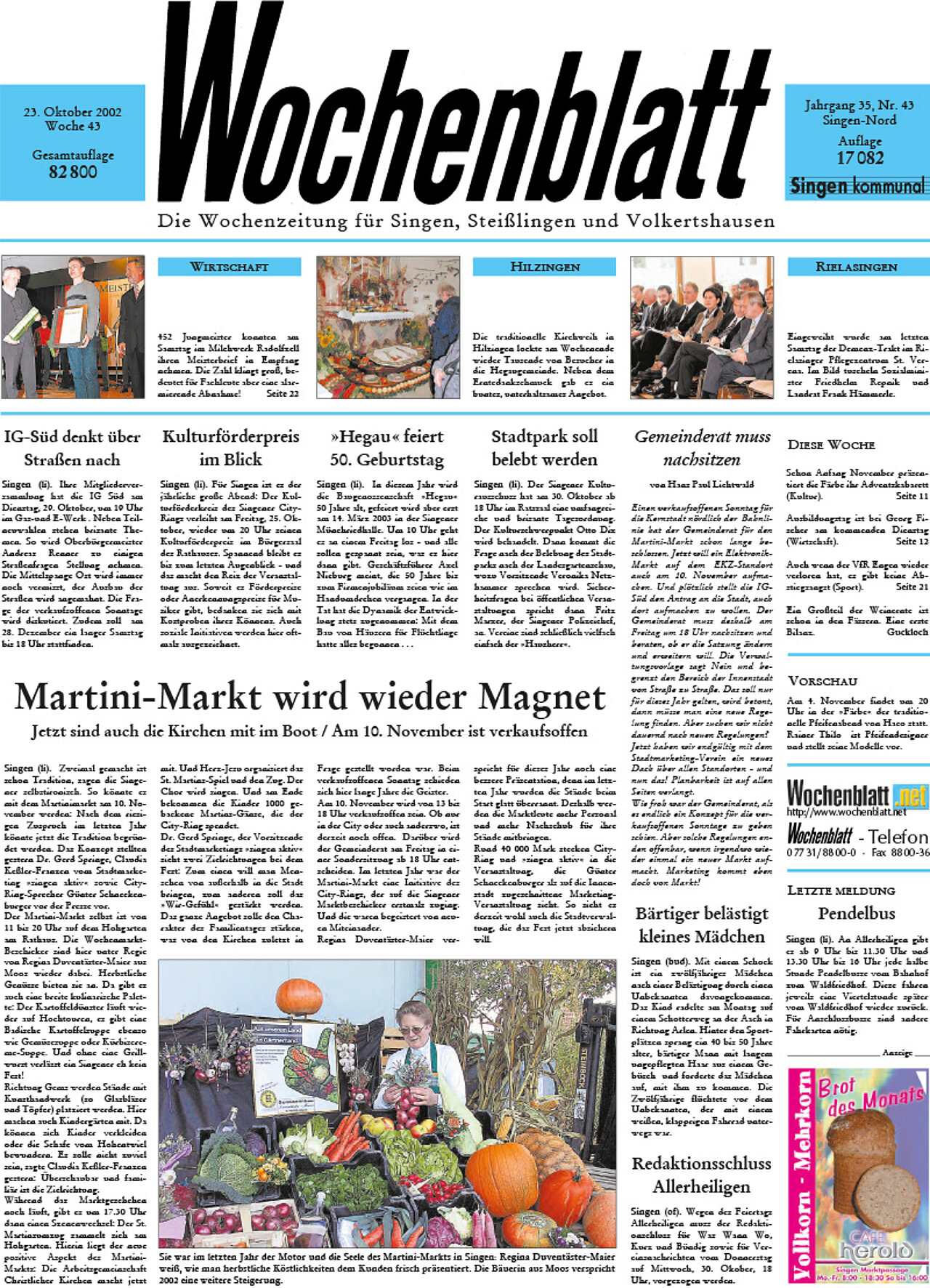 Ausgabe 43 vom 23. Oktober 2002