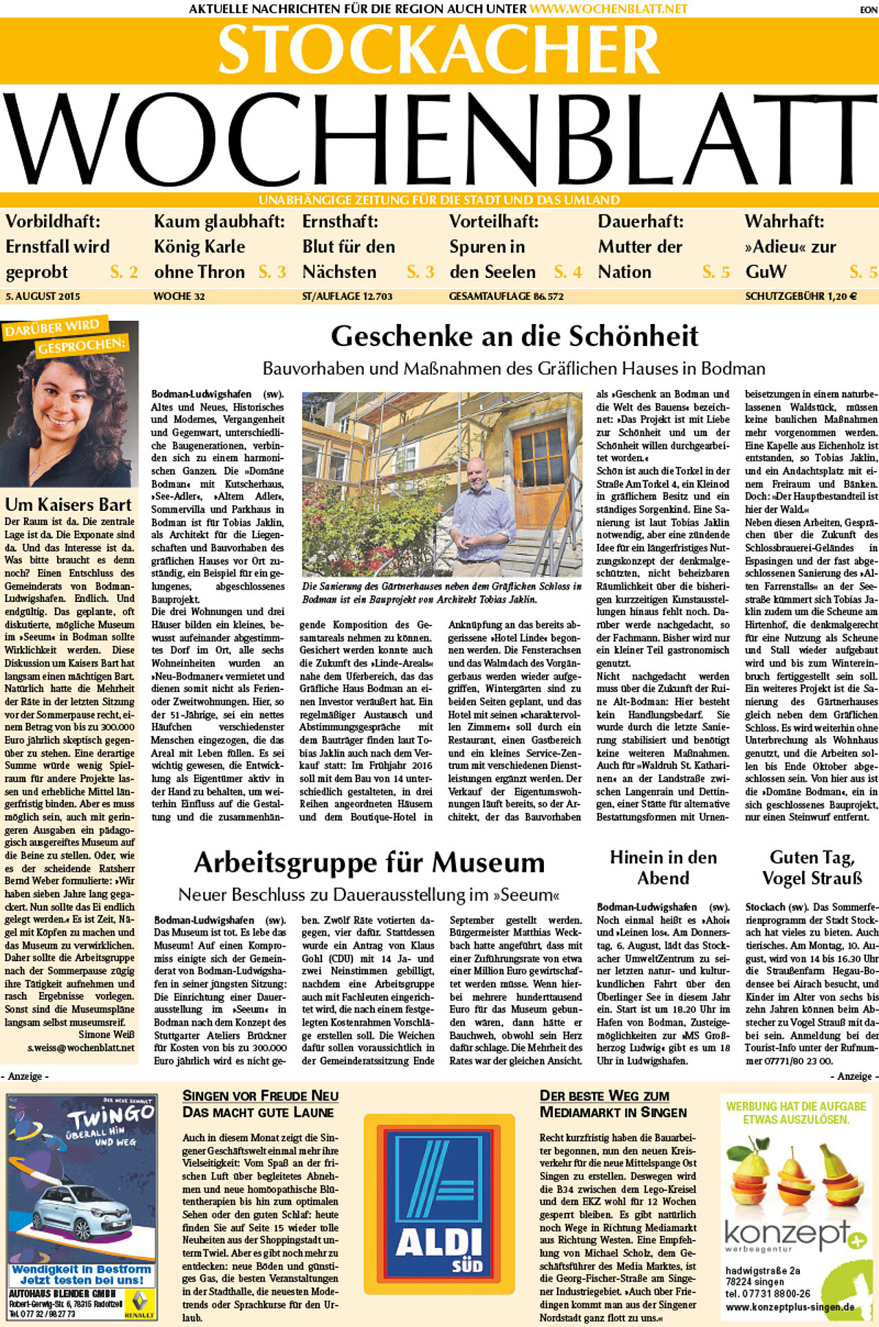 Ausgabe 32 vom 05. August 2015