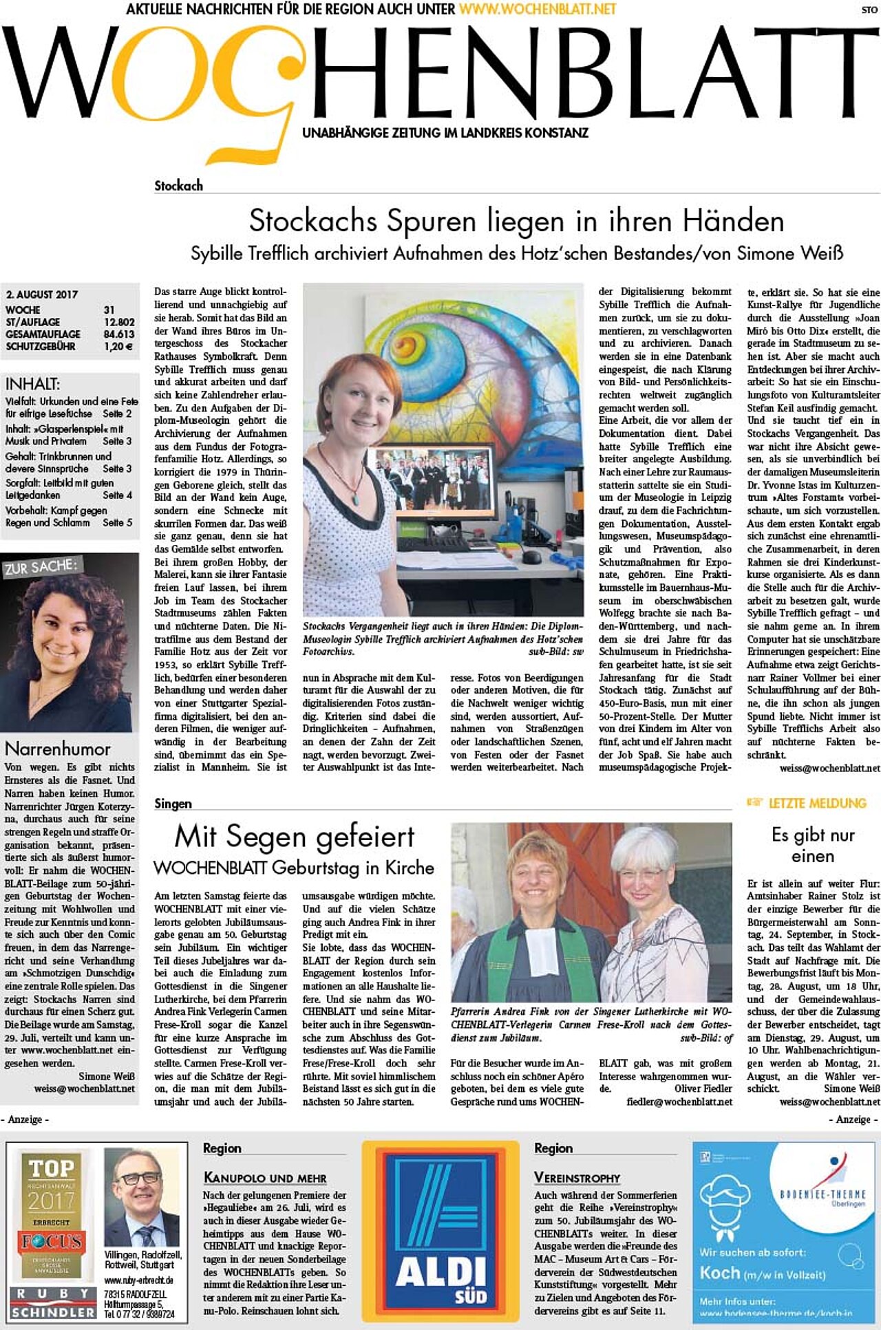 Ausgabe 31 vom 02. August 2017