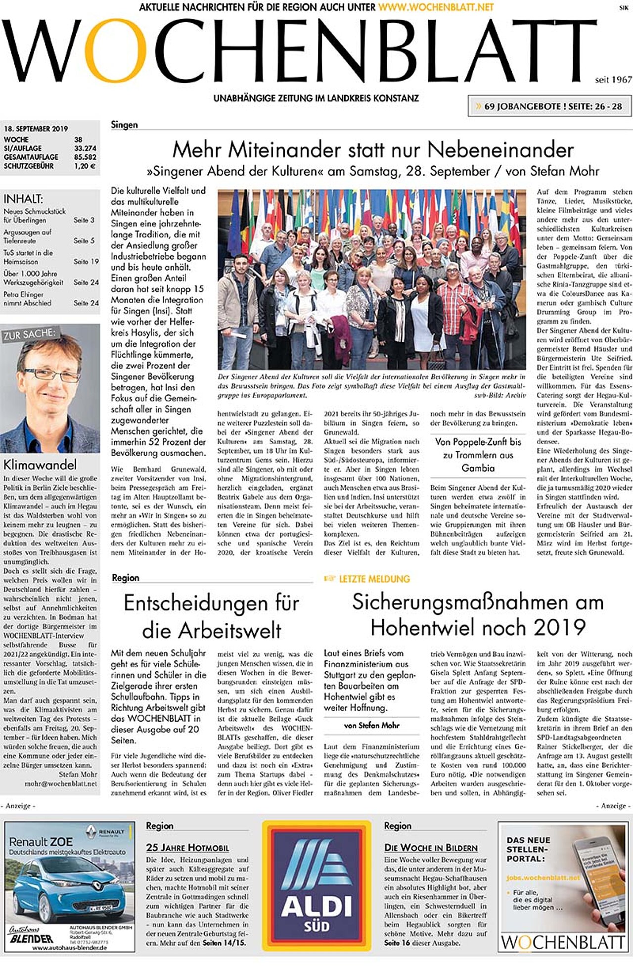 Ausgabe 38 vom 18. September 2019