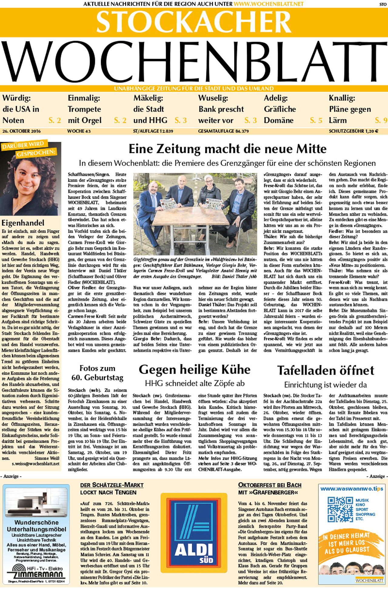Ausgabe 43 vom 26. Oktober 2016