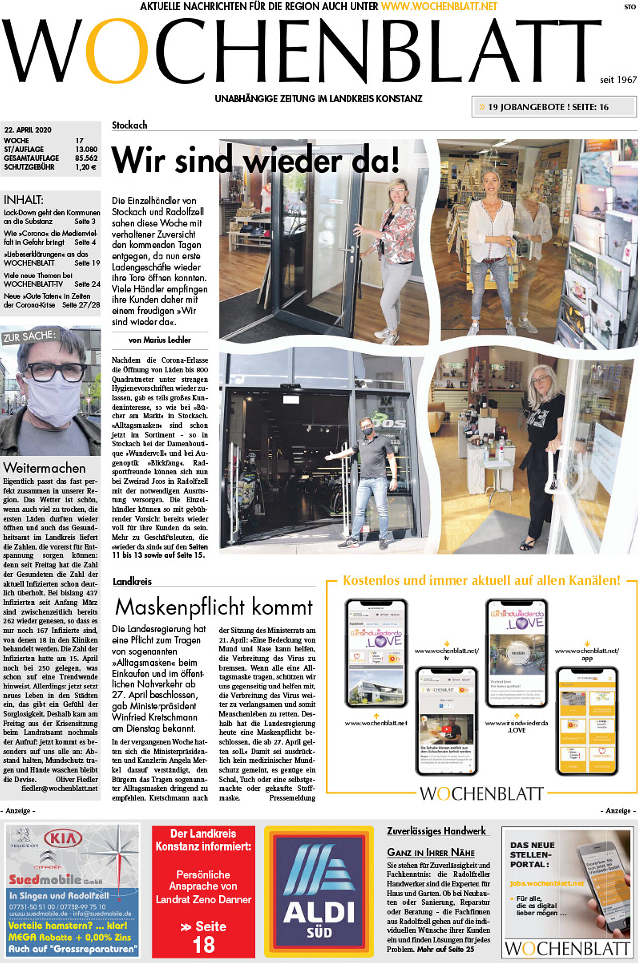 Ausgabe 17 vom 22. April 2020