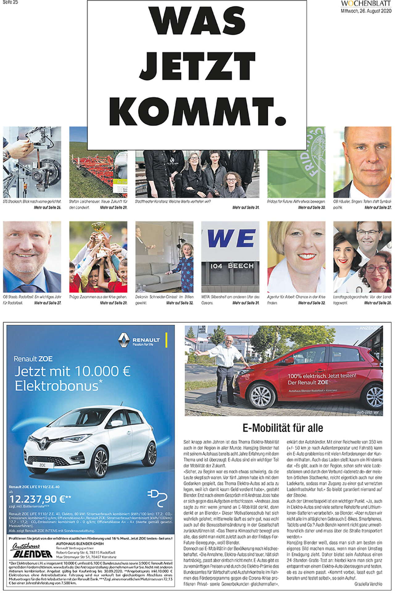 Sonderausgabe vom 26. August