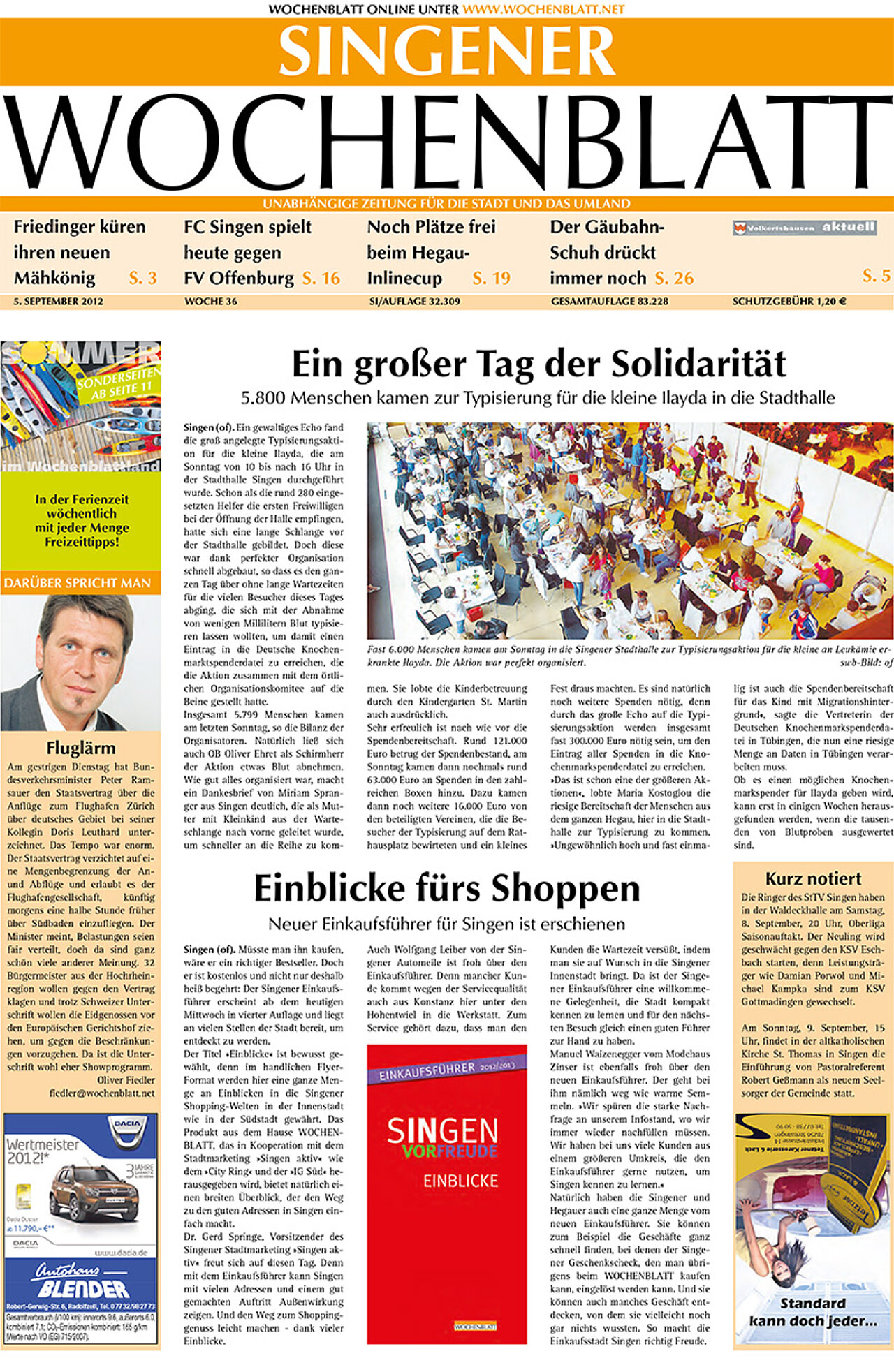 Ausgabe 36 vom 05. September 2012