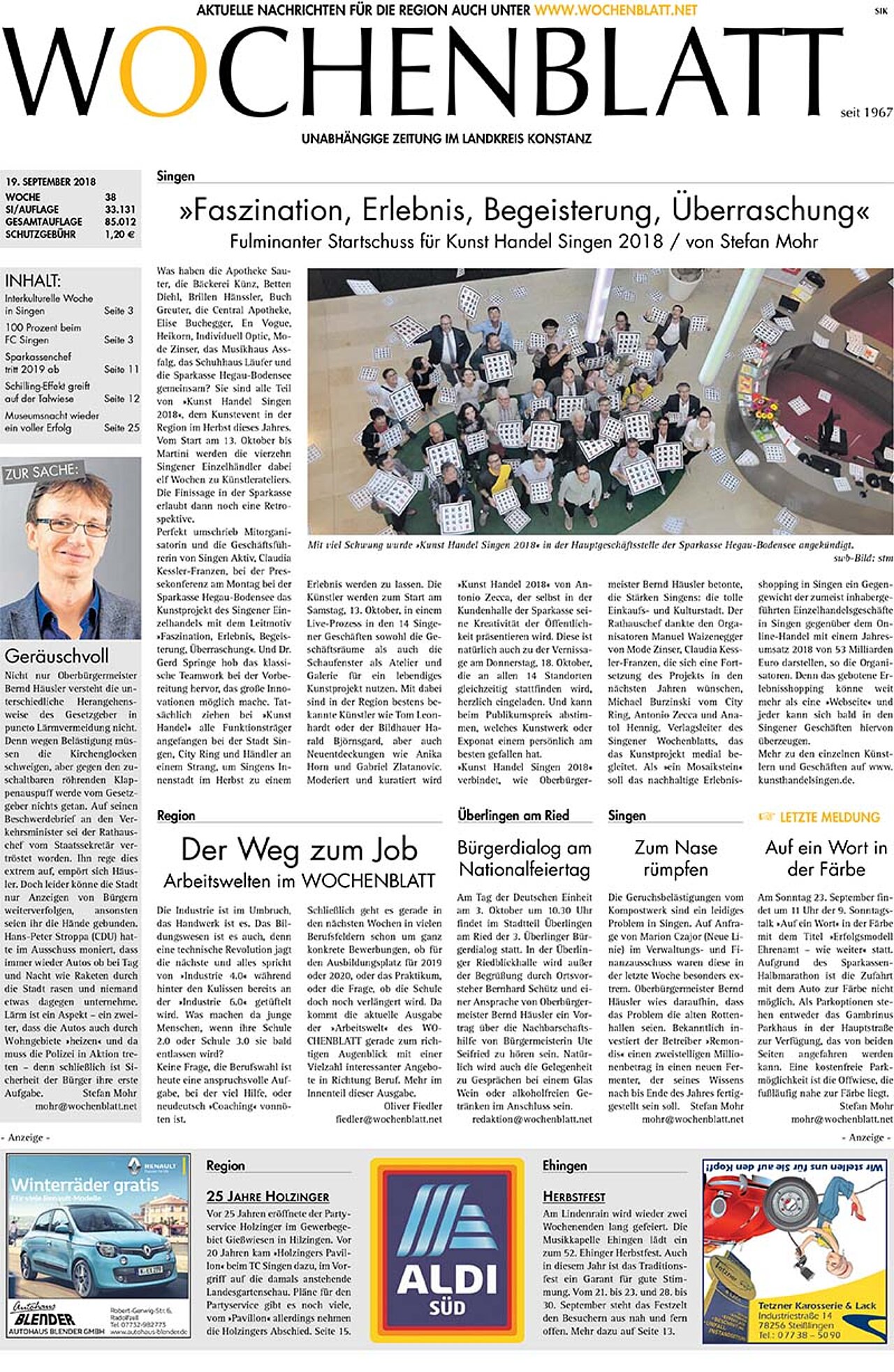 Ausgabe 38 vom 19. September 2018