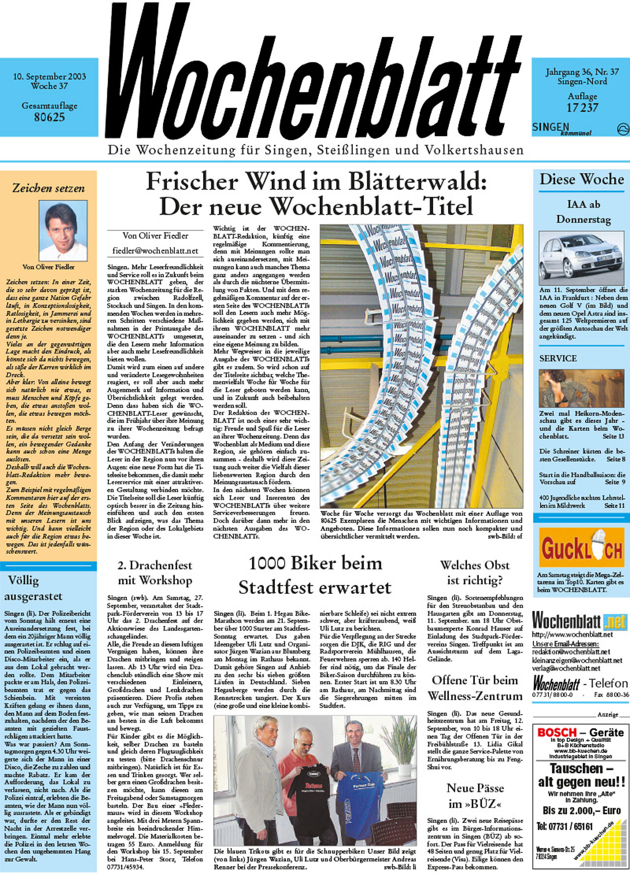Ausgabe 37 vom 10. September 2003