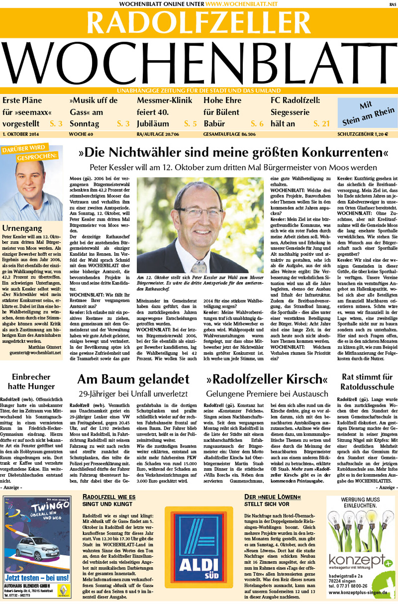 Ausgabe 40 vom 01. Oktober 2014