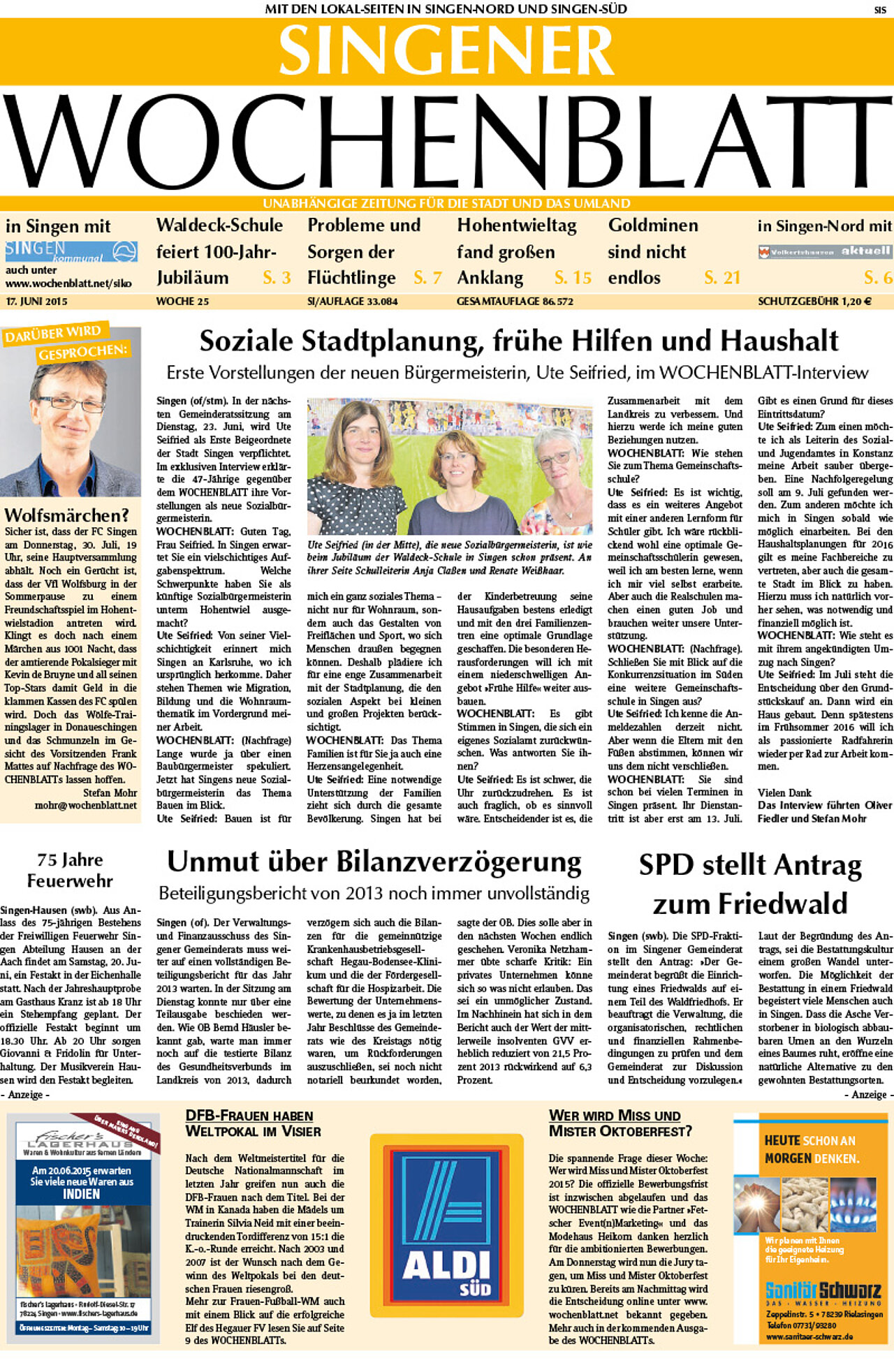 Ausgabe 25 vom 17. Juni 2015
