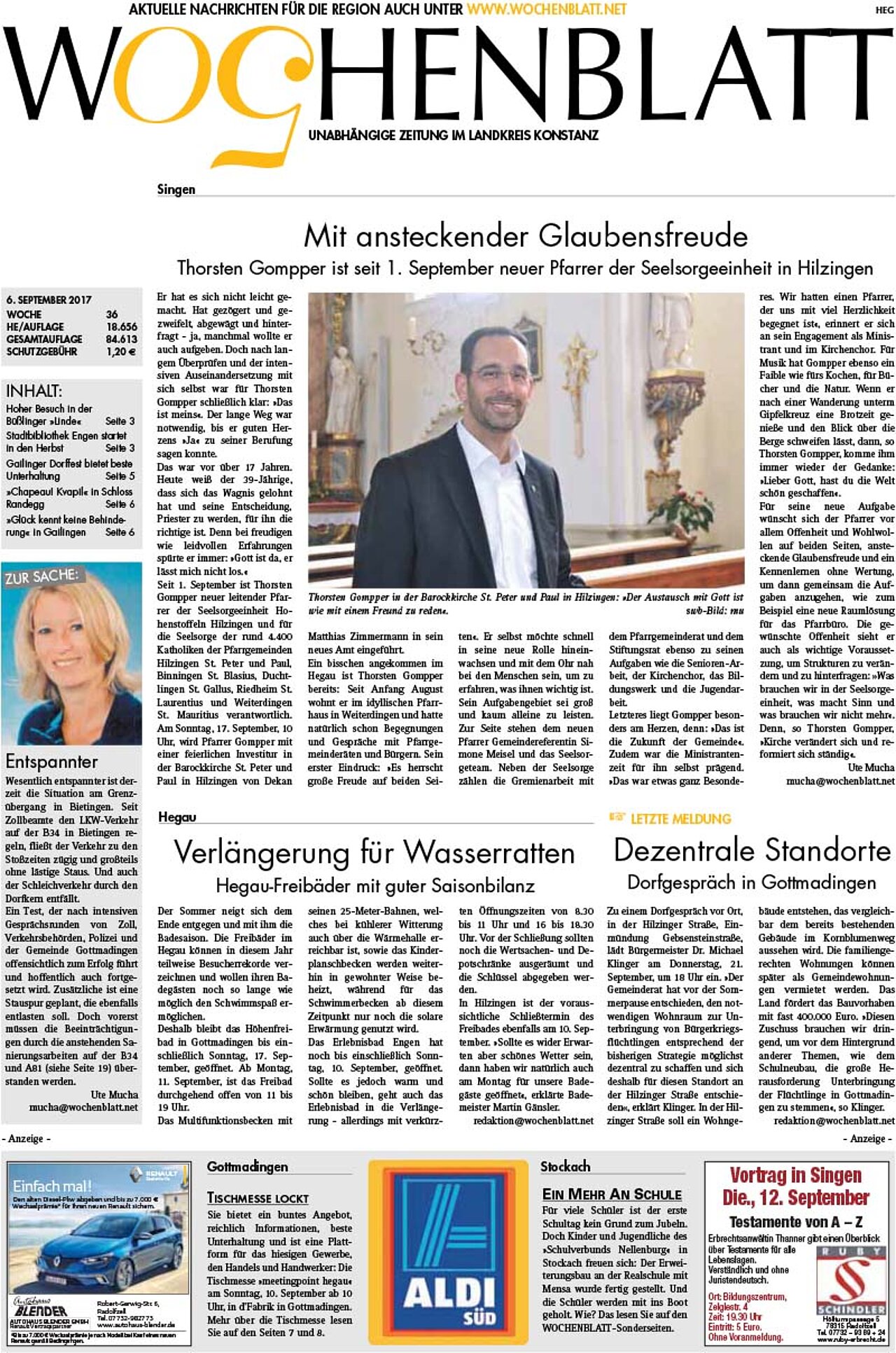 Ausgabe 36 vom 06. September 2017