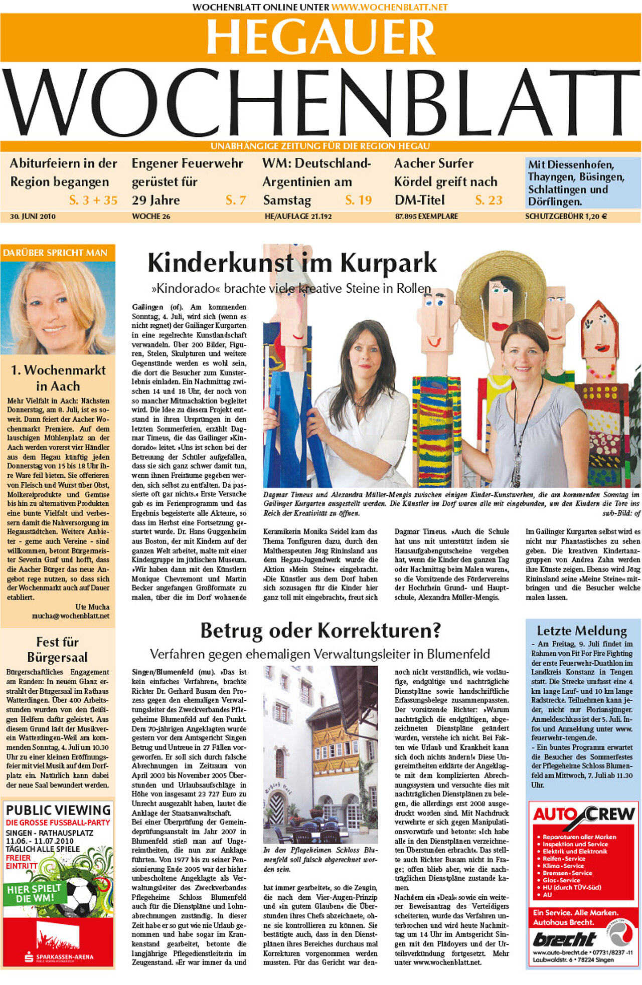 Ausgabe 26 vom 30. Juni 2010