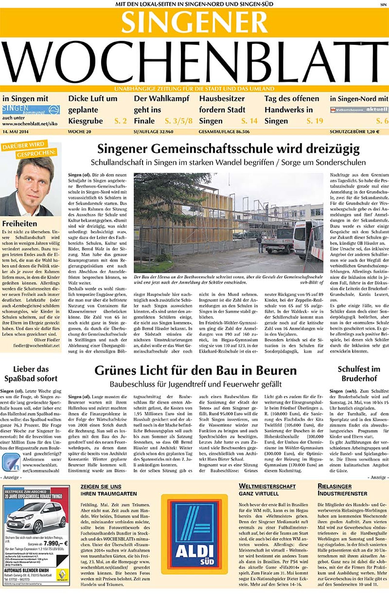 Ausgabe 20 vom 14. Mai 2014