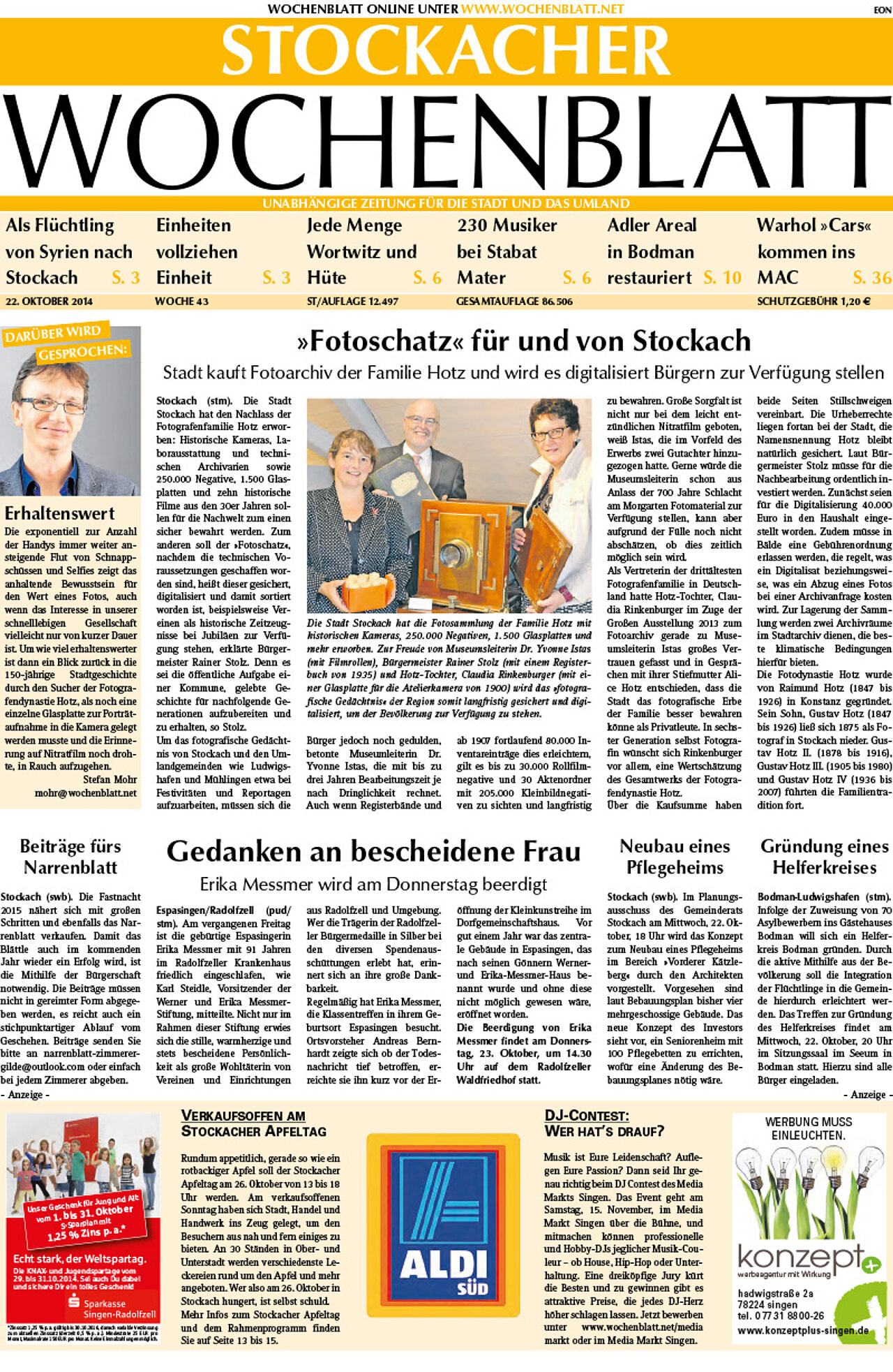 Ausgabe 43 vom 22. Oktober 2014