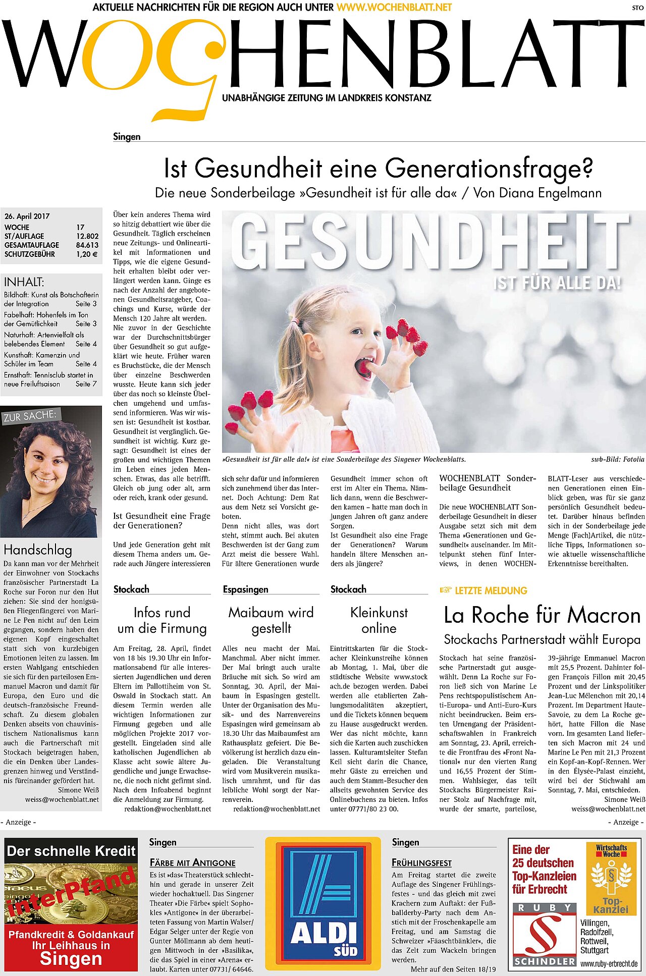 Ausgabe 17 vom 26. April 2017