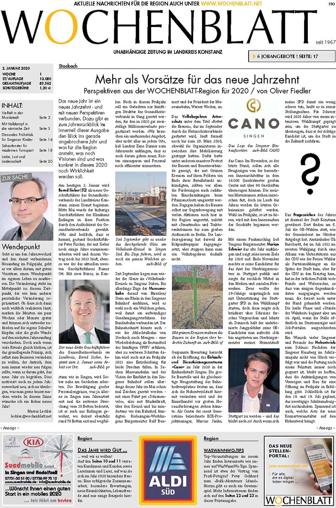 Ausgabe 01 vom 02. Januar 2020
