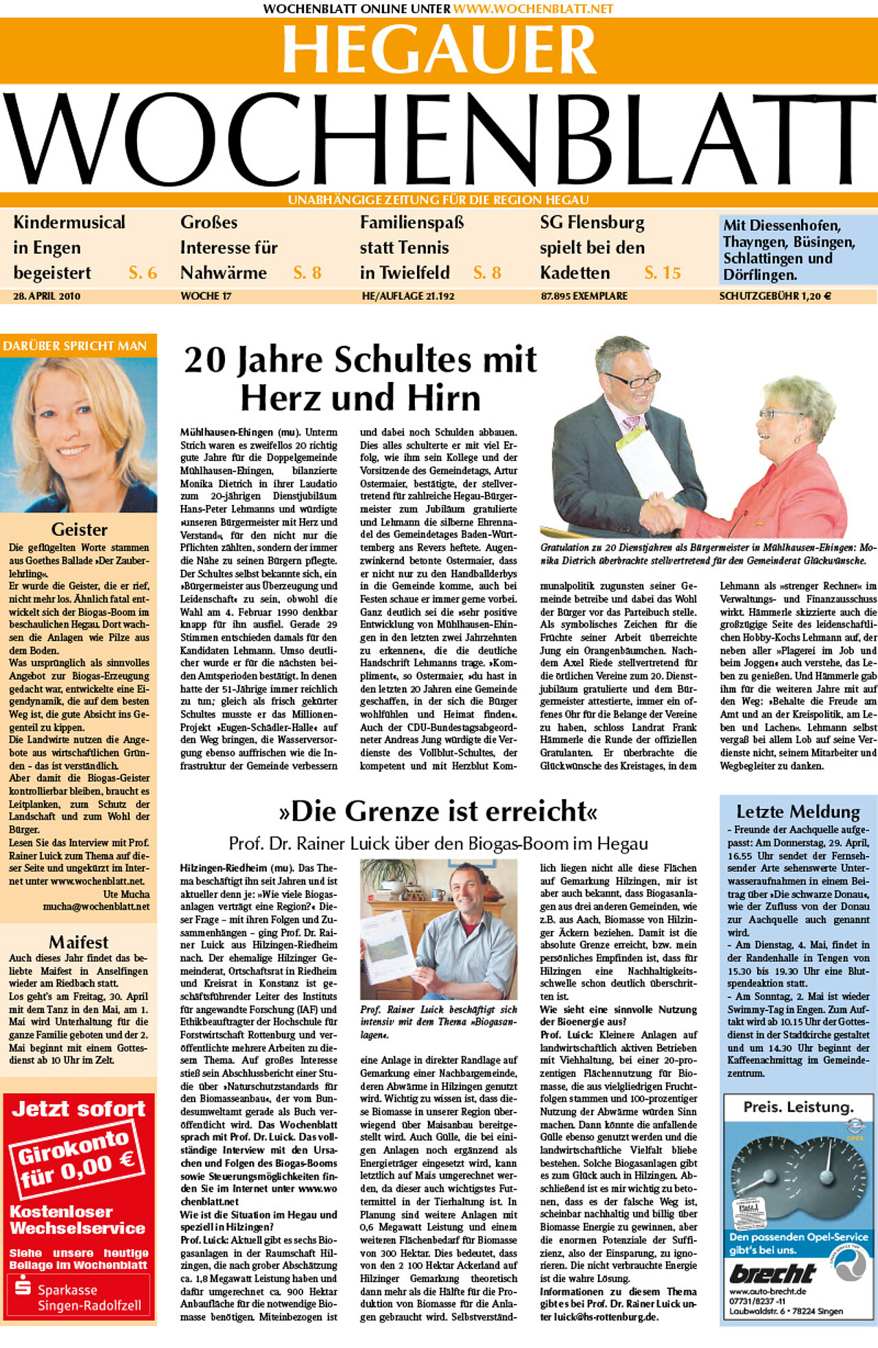 Ausgabe 17 vom 28. April 2010