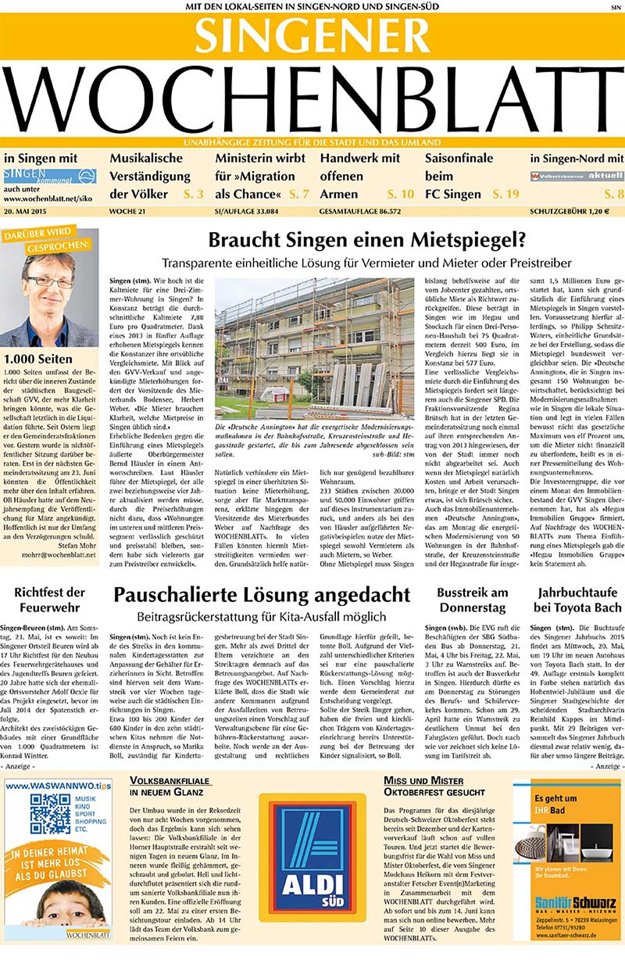 Ausgabe 21 vom 20. Mai 2015