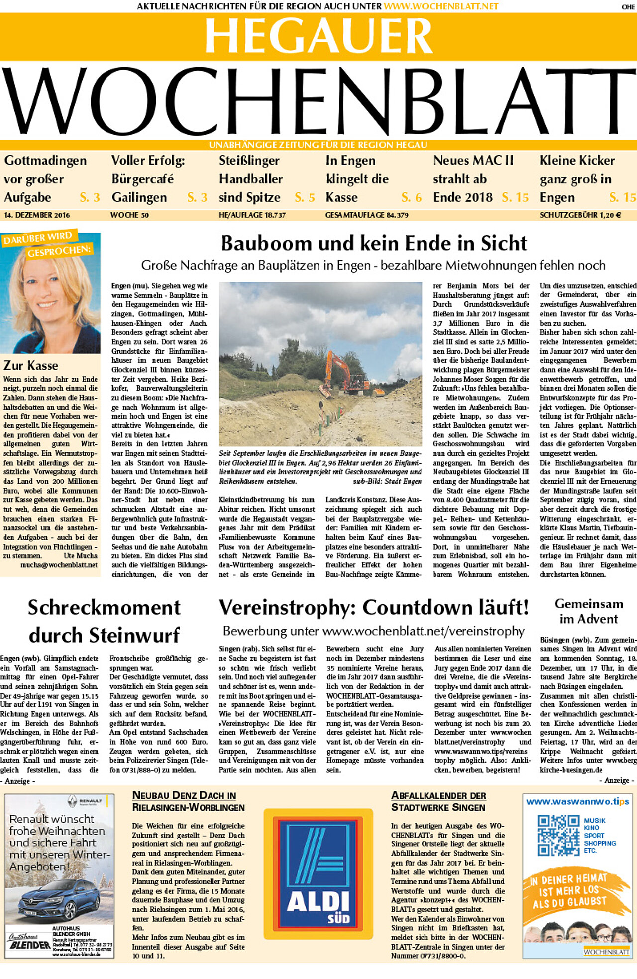 Ausgabe 50 vom 14. Dezember 2016