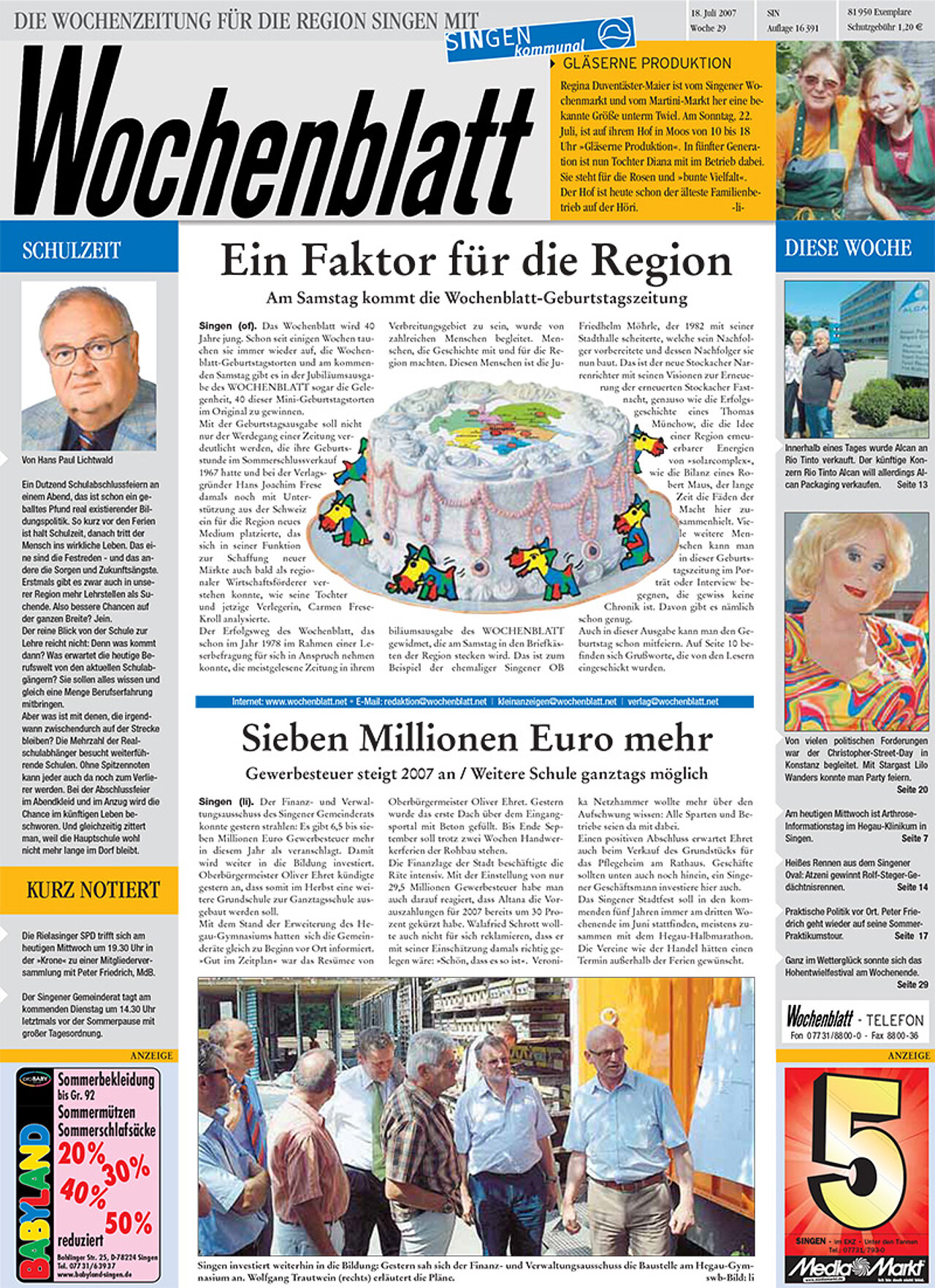 Ausgabe 29 vom 18. Juli 2007