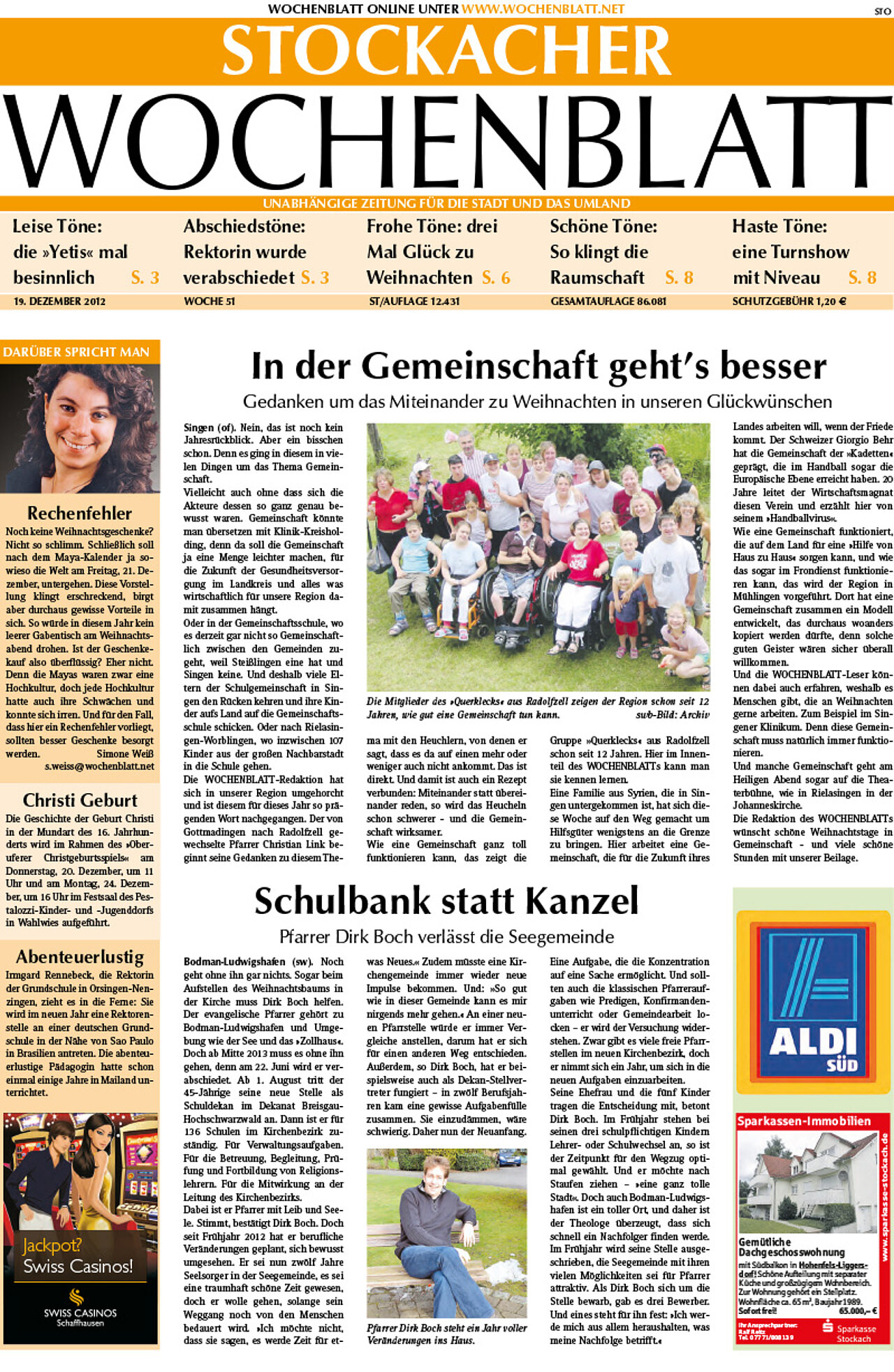 Ausgabe 51 vom 19. Dezember 2012