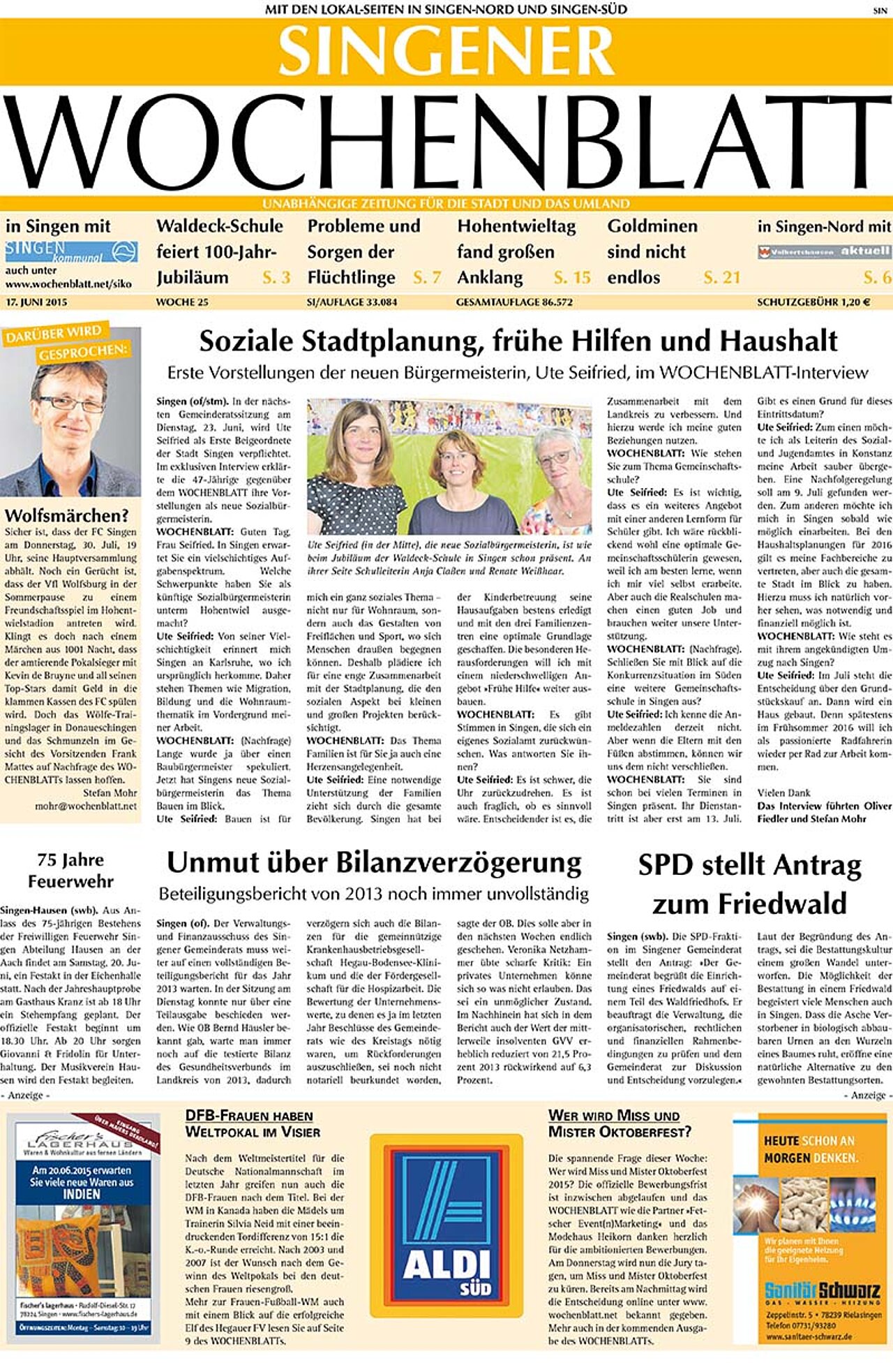 Ausgabe 25 vom 17. Juni 2015