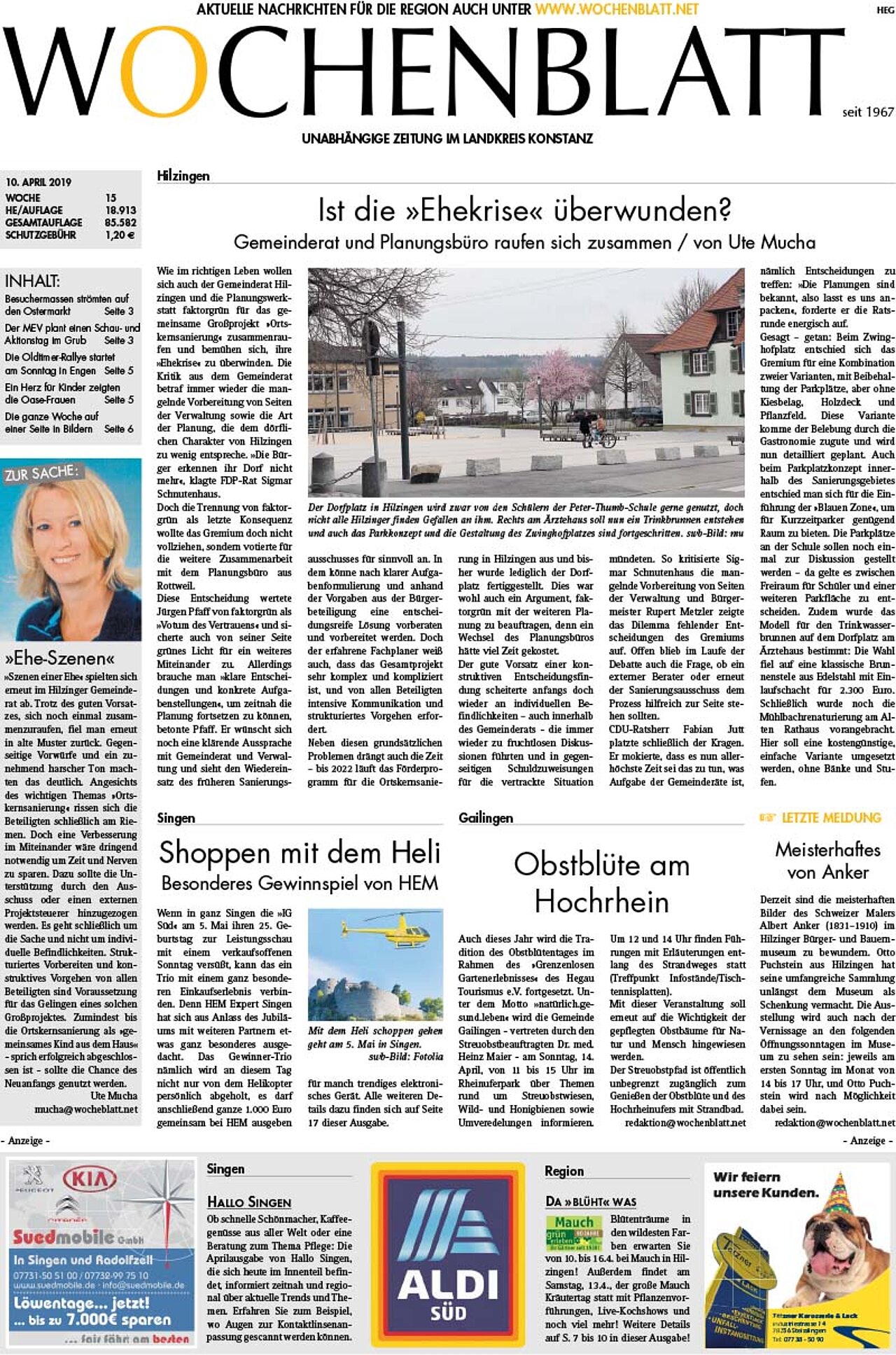 Ausgabe 15 vom 10. April 2019