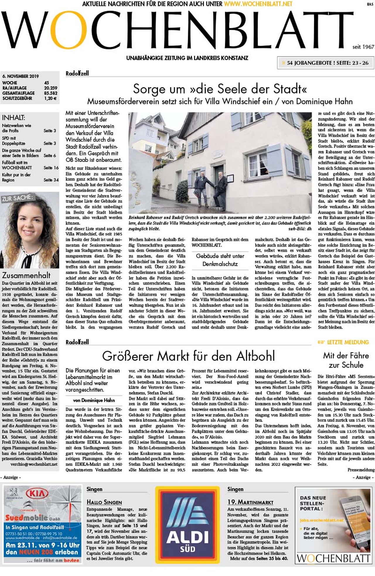 Ausgabe 45 vom 06. November 2019