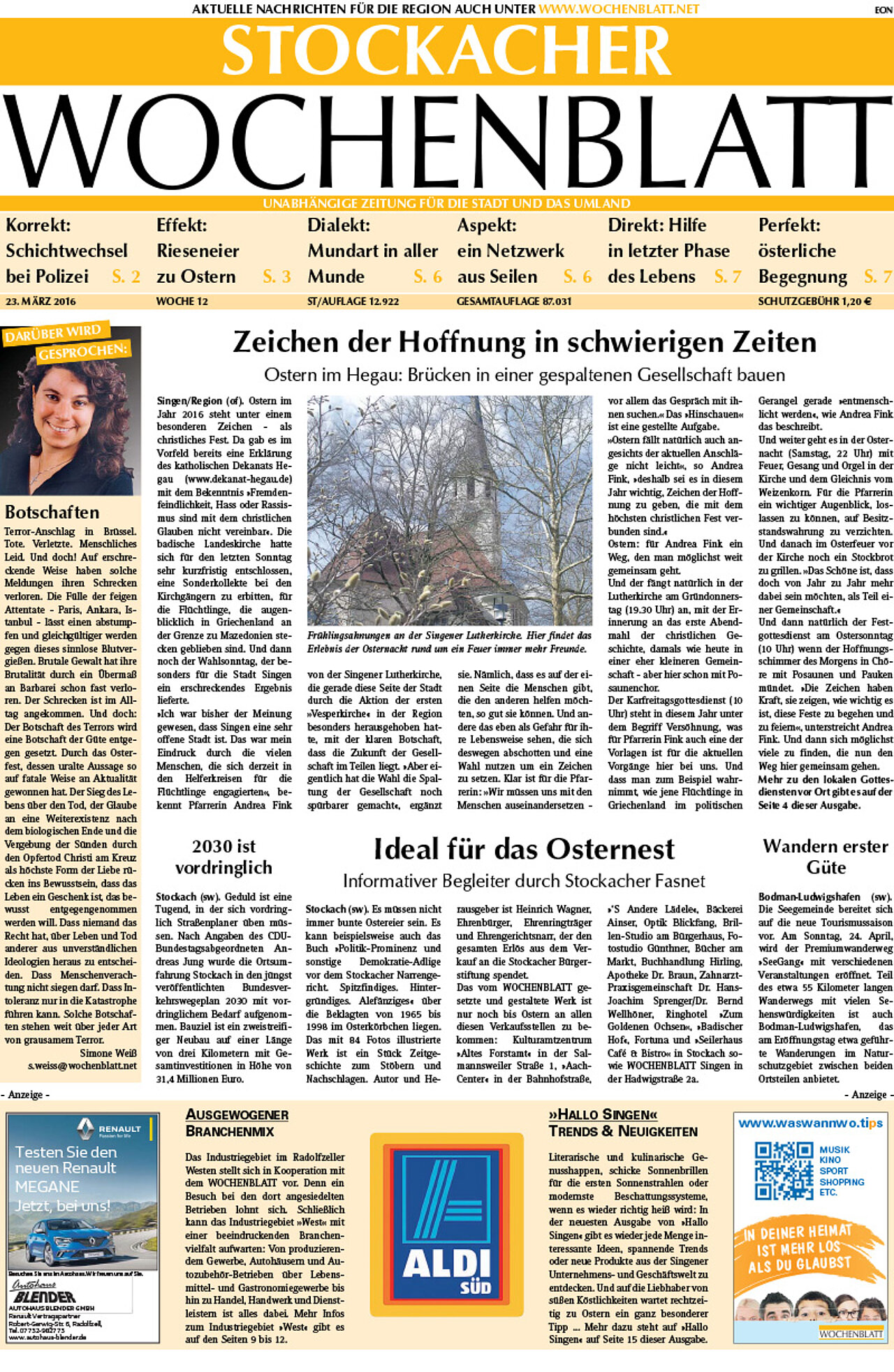 Ausgabe 12 vom 23. März 2016