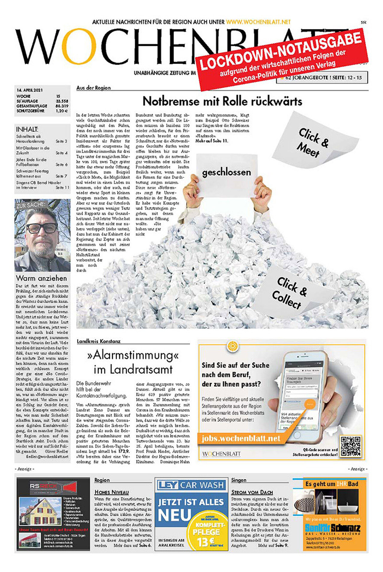 Ausgabe 15 vom 14. April 2021