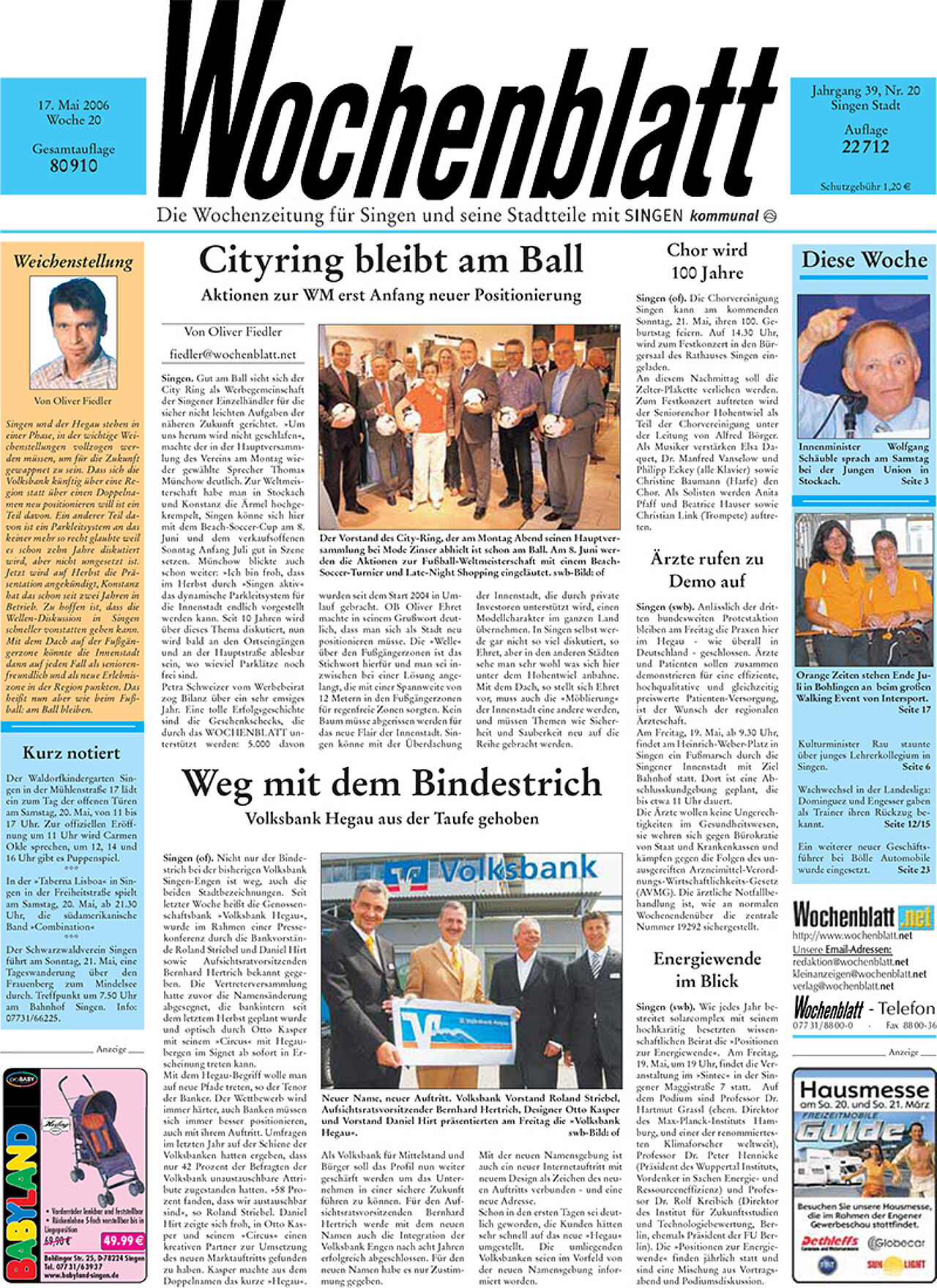 Ausgabe 20 vom 17. Mai 2006