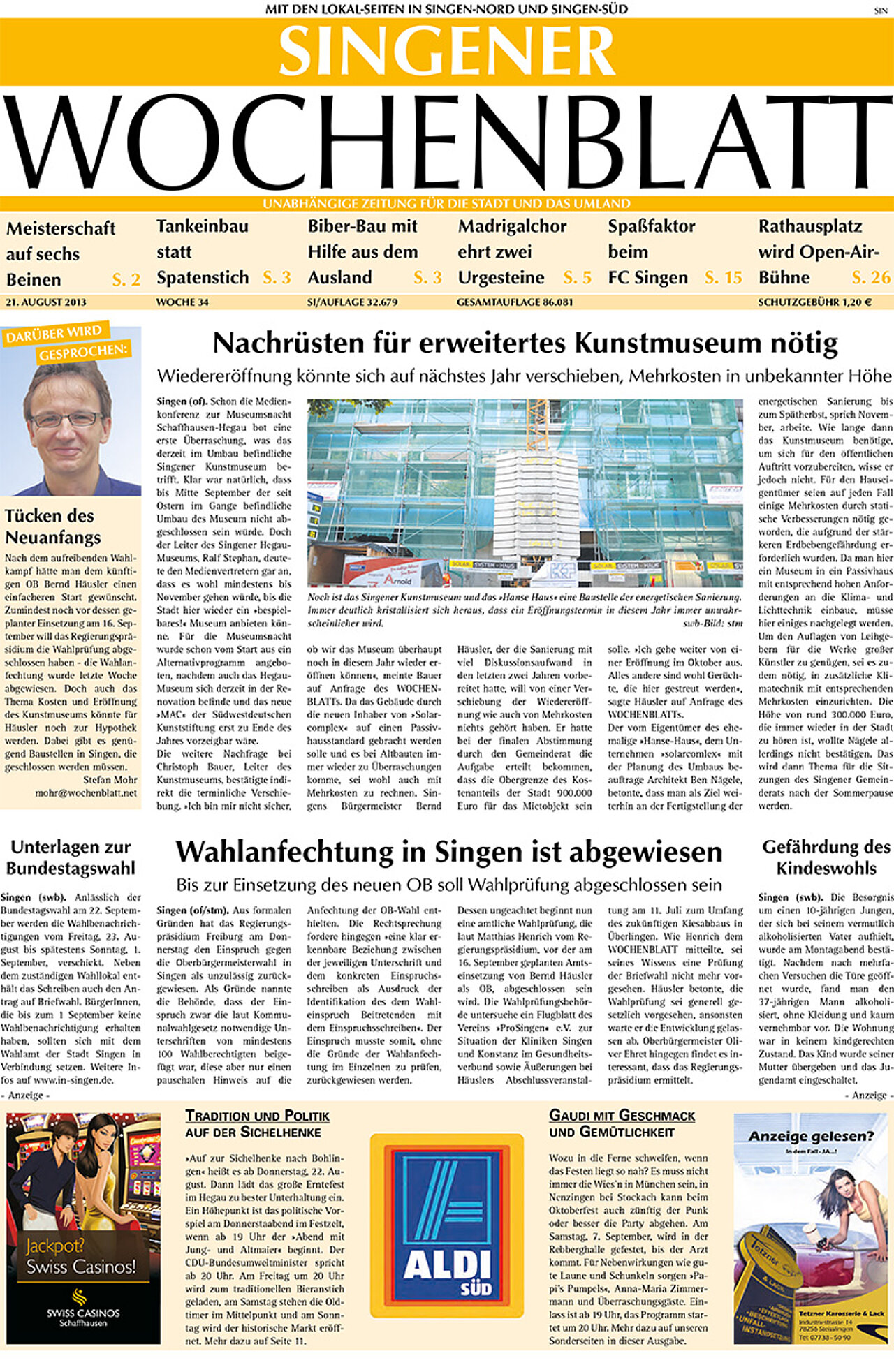 Ausgabe 34 vom 21. August 2013