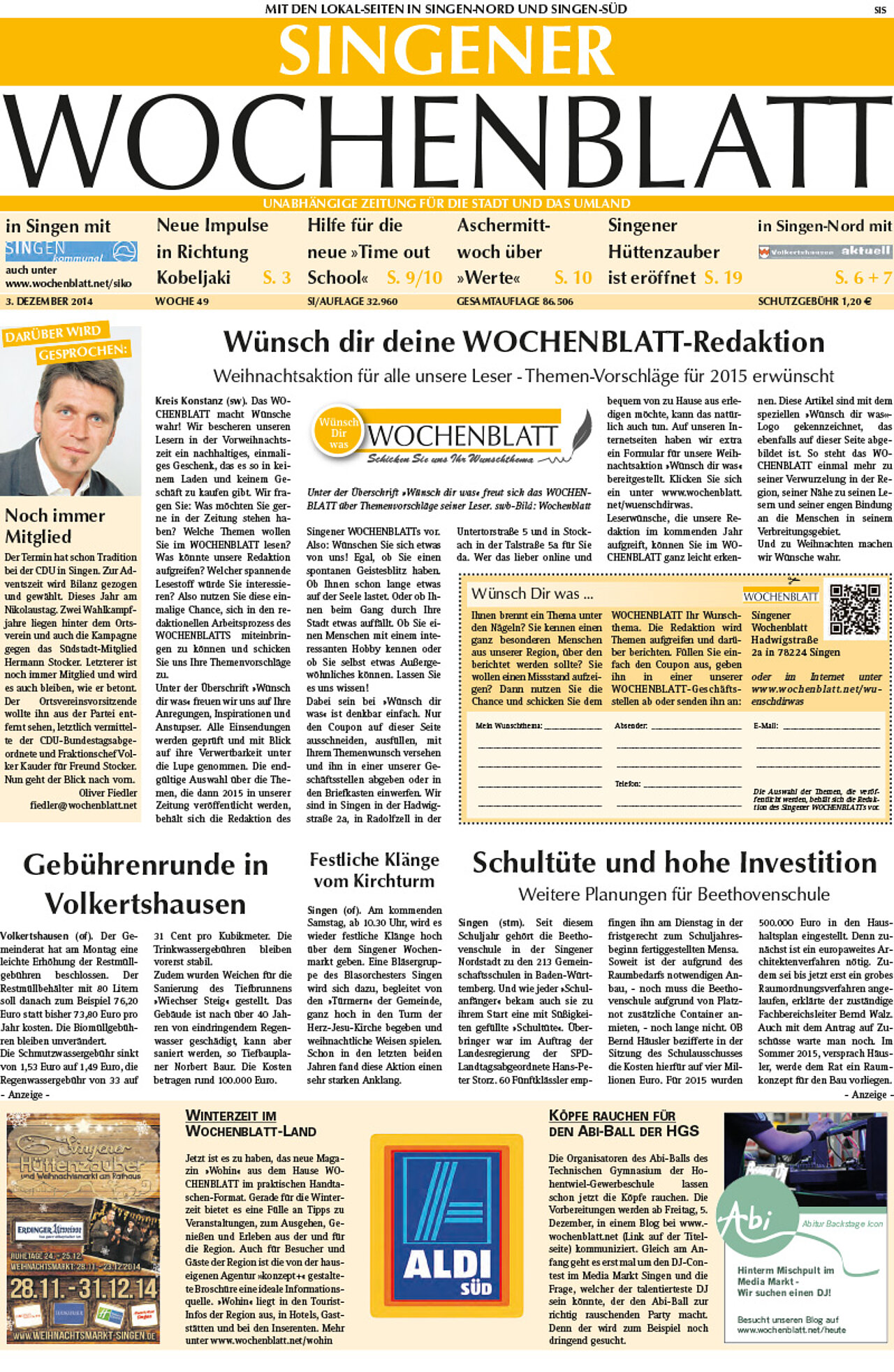 Ausgabe 49 vom 03. Dezember 2014