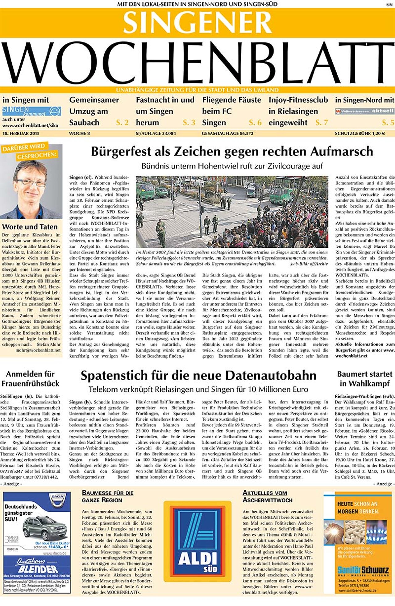 Ausgabe 08 vom 18. Februar 2015