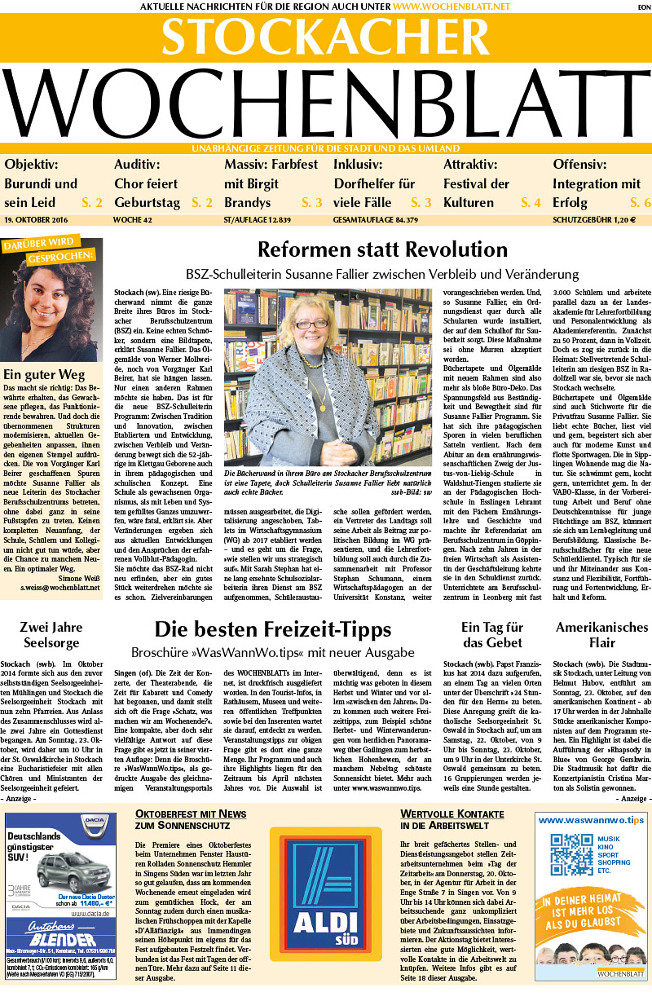 Ausgabe 42 vom 19. Oktober 2016
